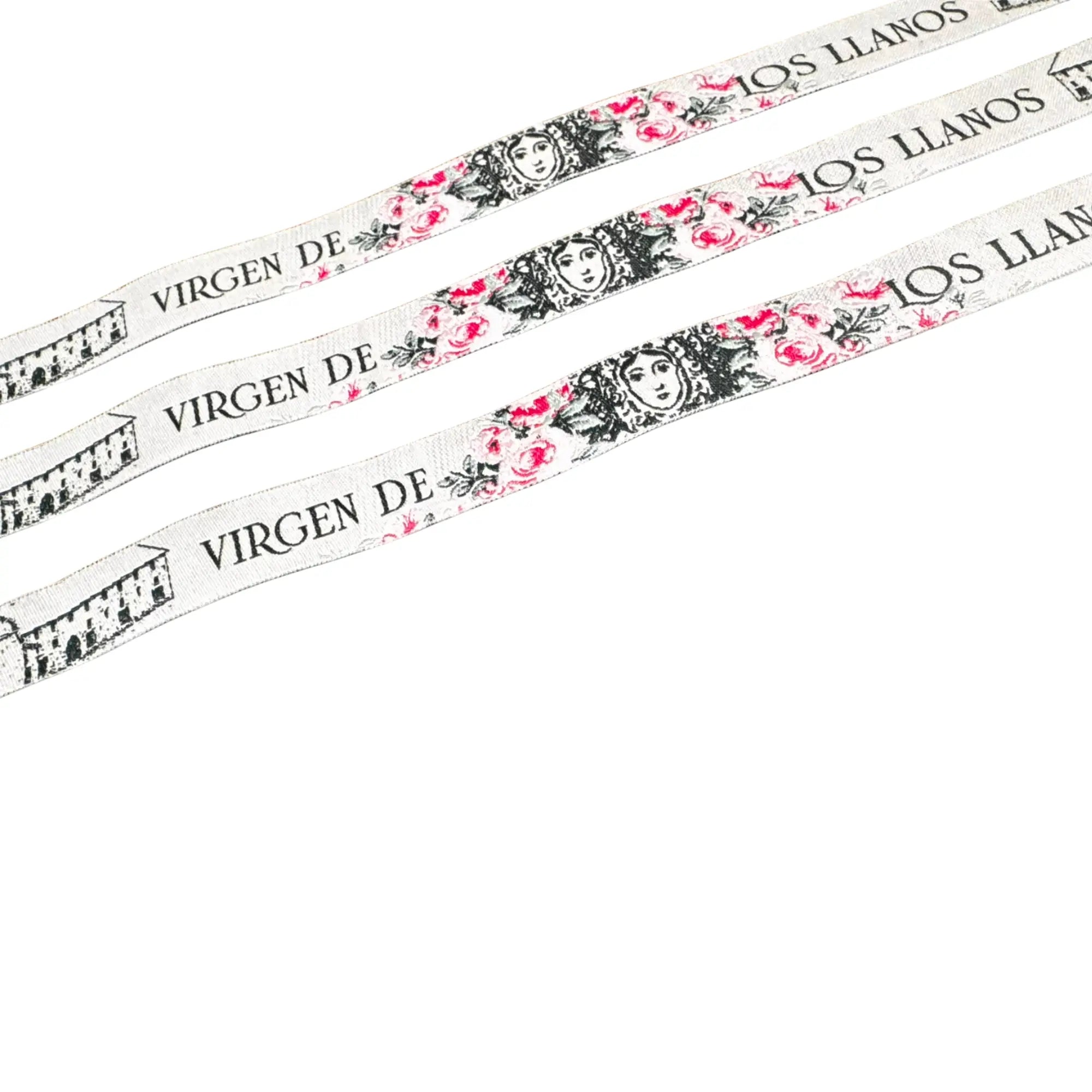 Comprar Pulsera de tela Virgen de los Llanos de Albacete La Flamenca de Borgoña Bandera España