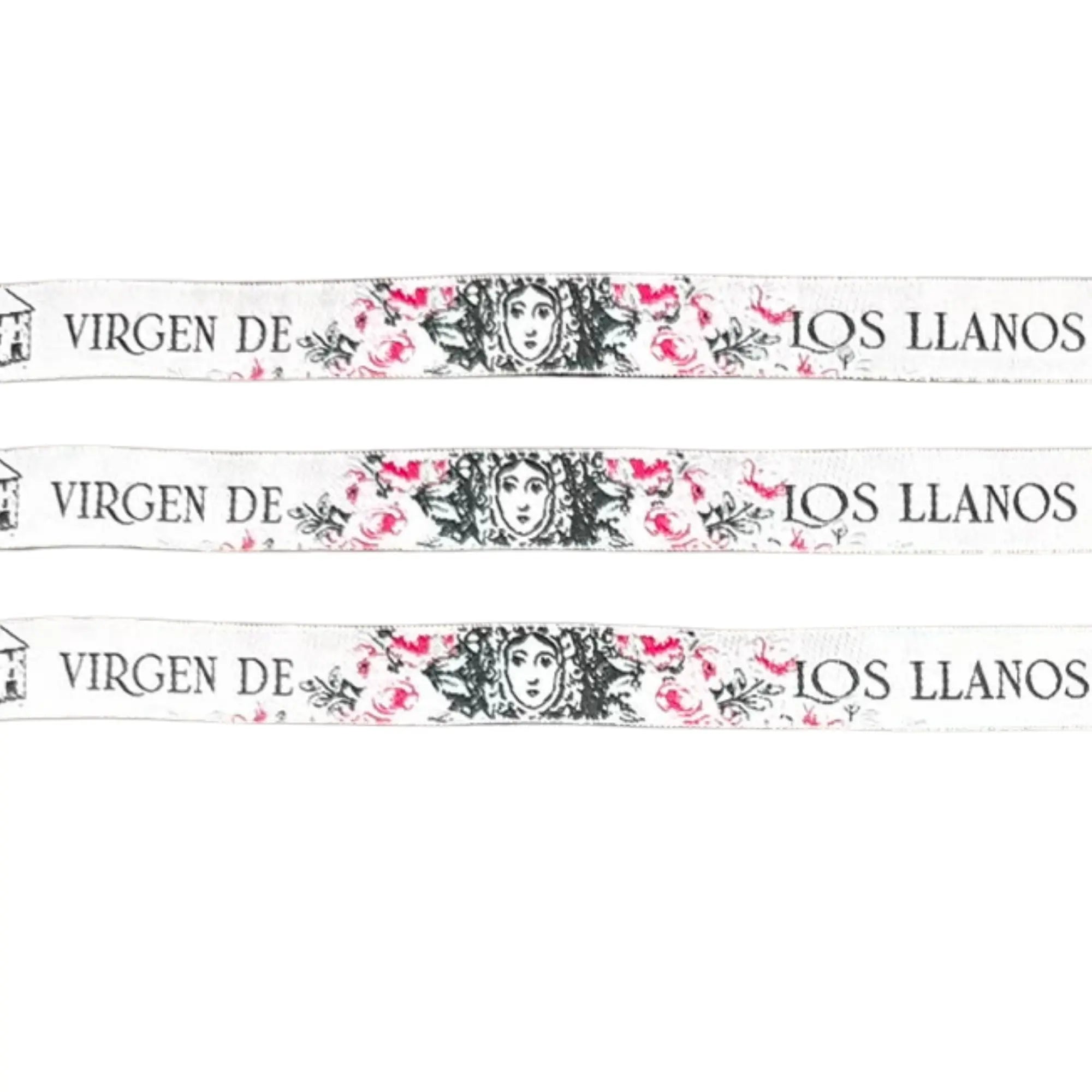 Comprar Pulsera de tela Virgen de los Llanos de Albacete La Flamenca de Borgoña Bandera España