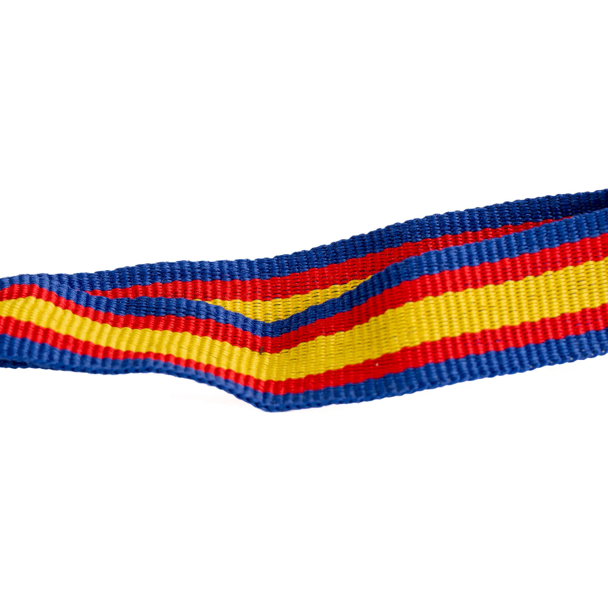 Comprar Pulsera de tela bandera de España con perfil azul con bola plateada · 1,5 cm La Flamenca de Borgoña Bandera España