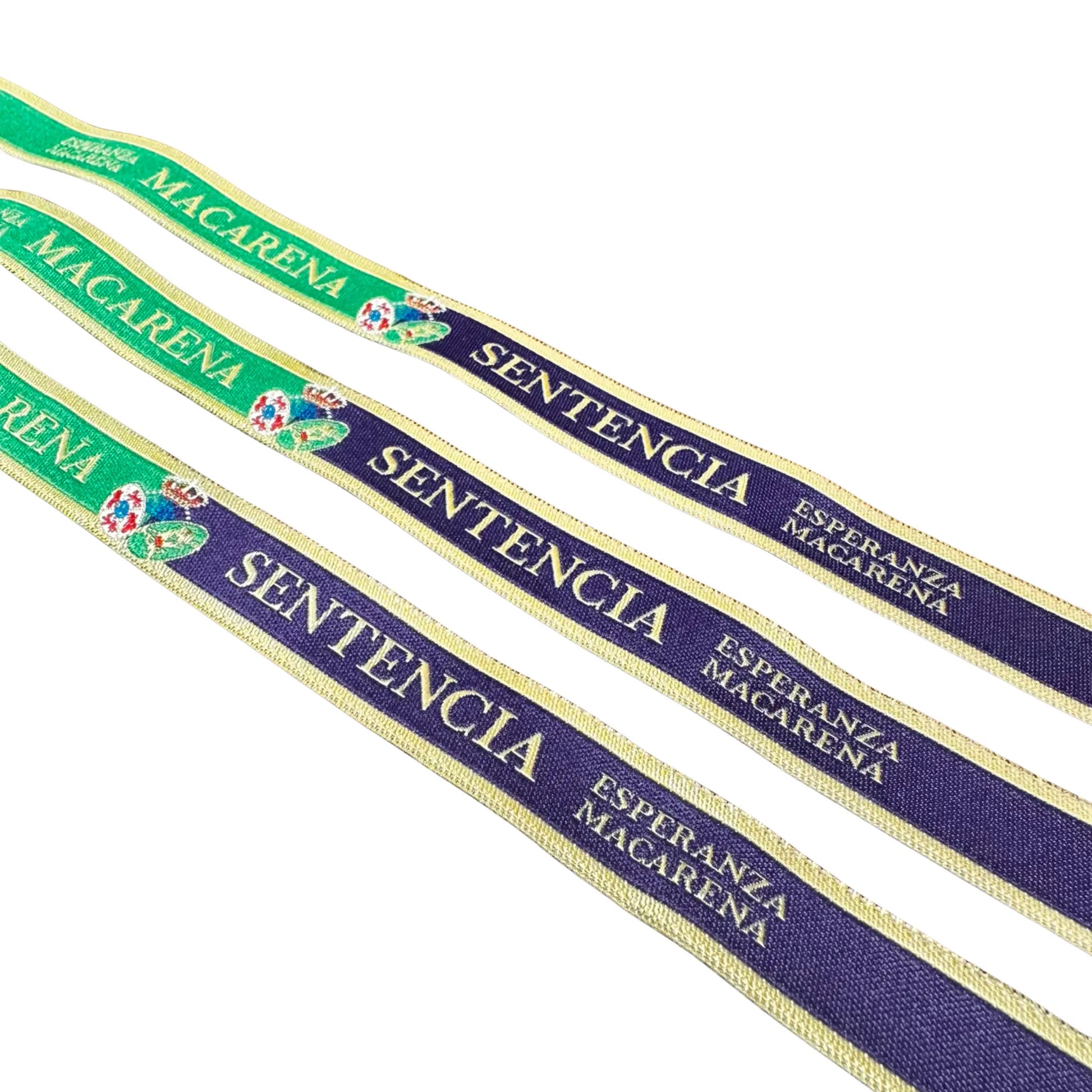 Comprar Pulsera de tela cofrade Esperanza Macarena – Sentencia La Flamenca de Borgoña Bandera España