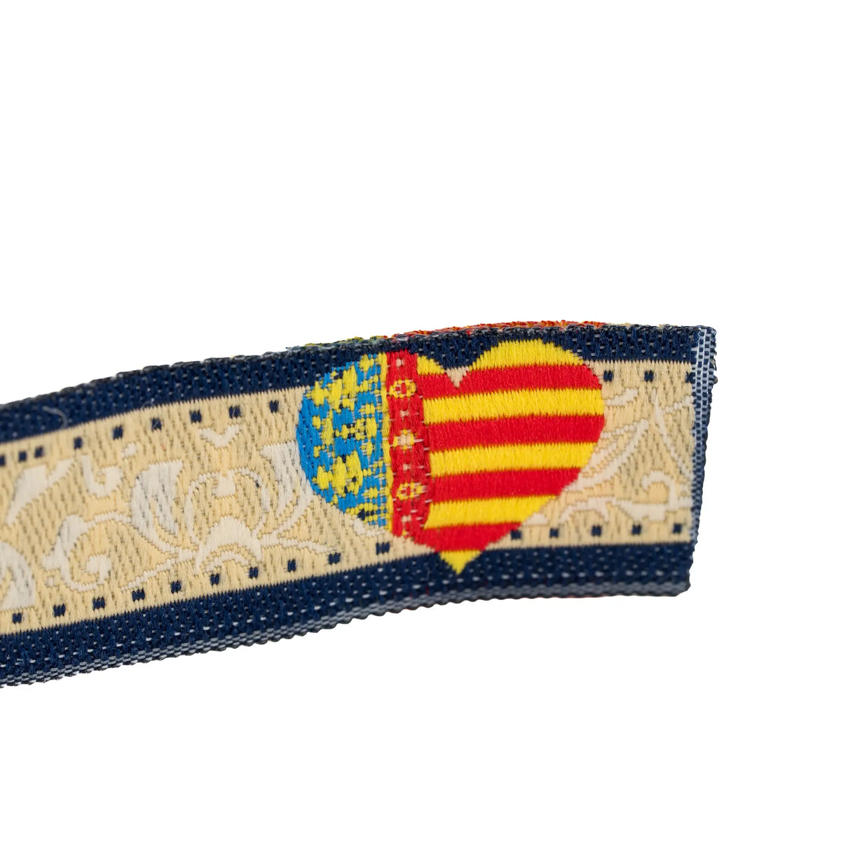 Comprar Pulsera de tela de Nuestra Señora Virgen de los Desemparados de Valencia La Flamenca de Borgoña Bandera España