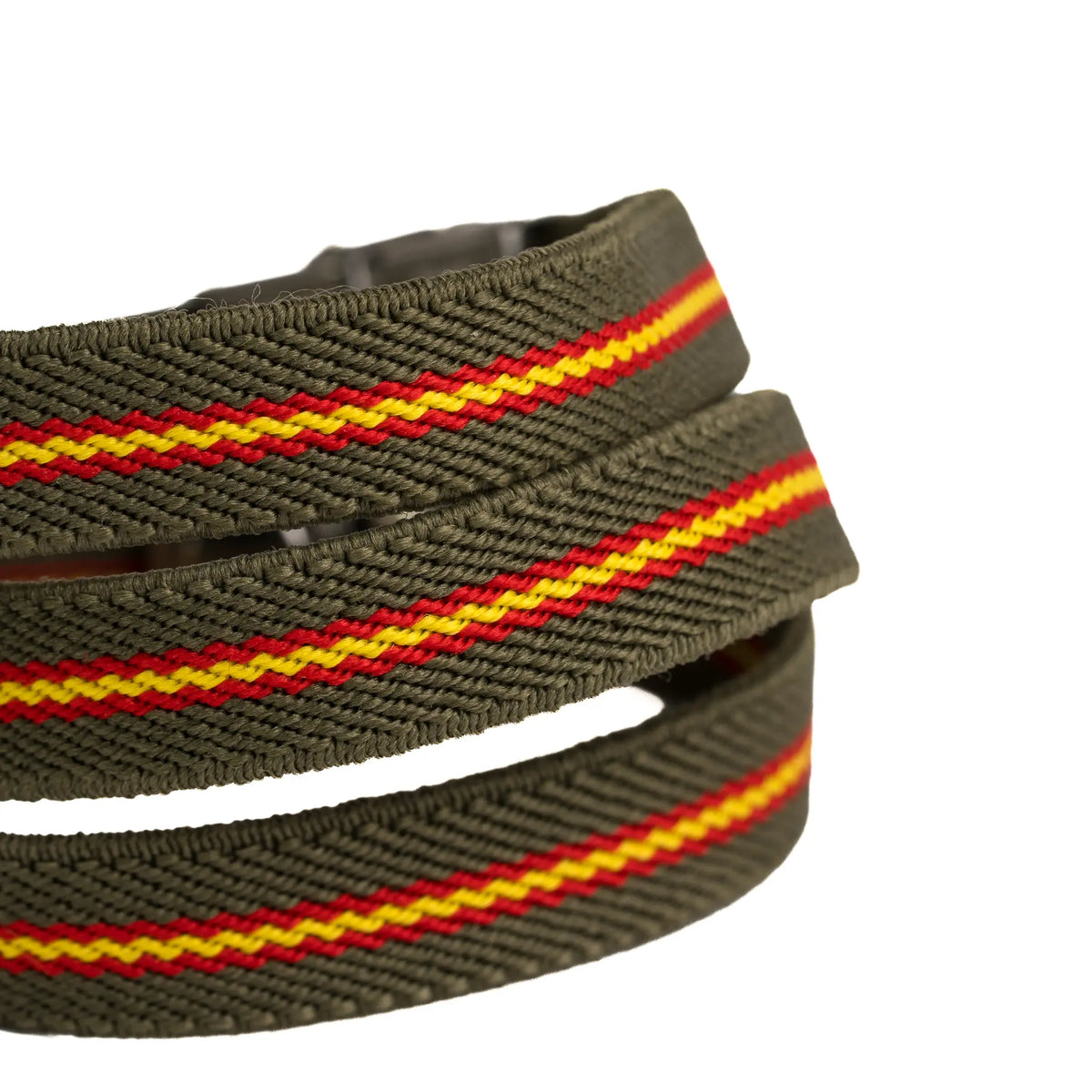 Comprar Pulsera elástica verde con bandera de España y cierre metálico La Flamenca de Borgoña Bandera España