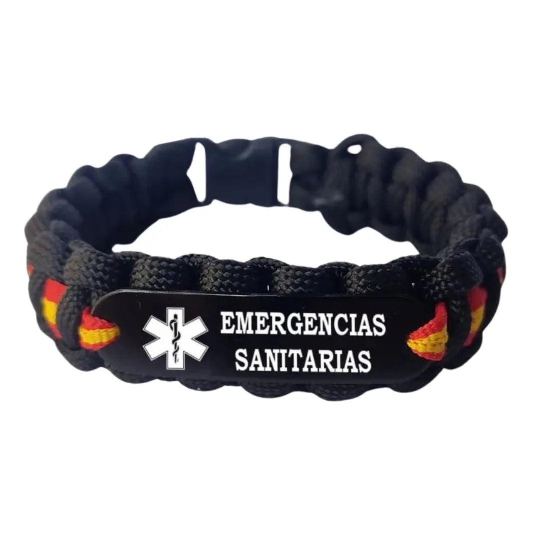 Pulsera paracord Emergencias Sanitarias Bandera España