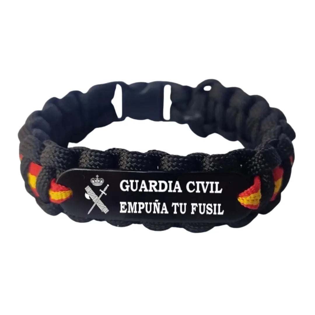 Pulsera paracord Guardia Civil Empuña tu Fusil Bandera España
