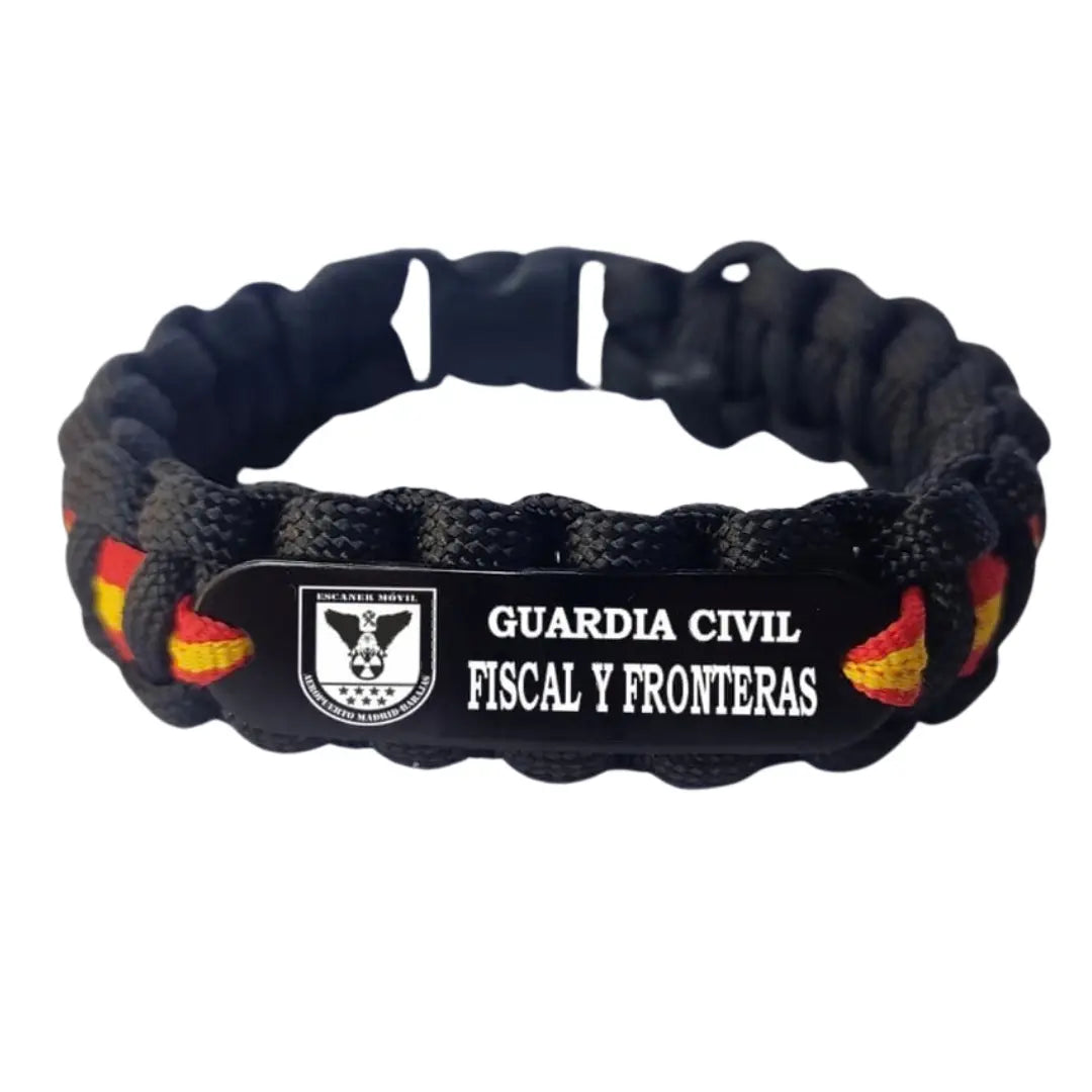 Paracord-Armband mit spanischer Flagge im Tarnmuster