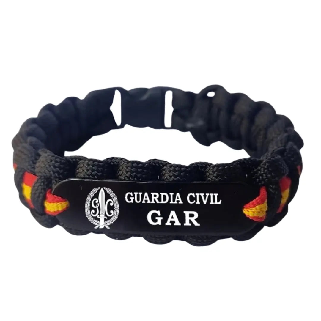 Paracord-Armband mit spanischer Flagge im Tarnmuster
