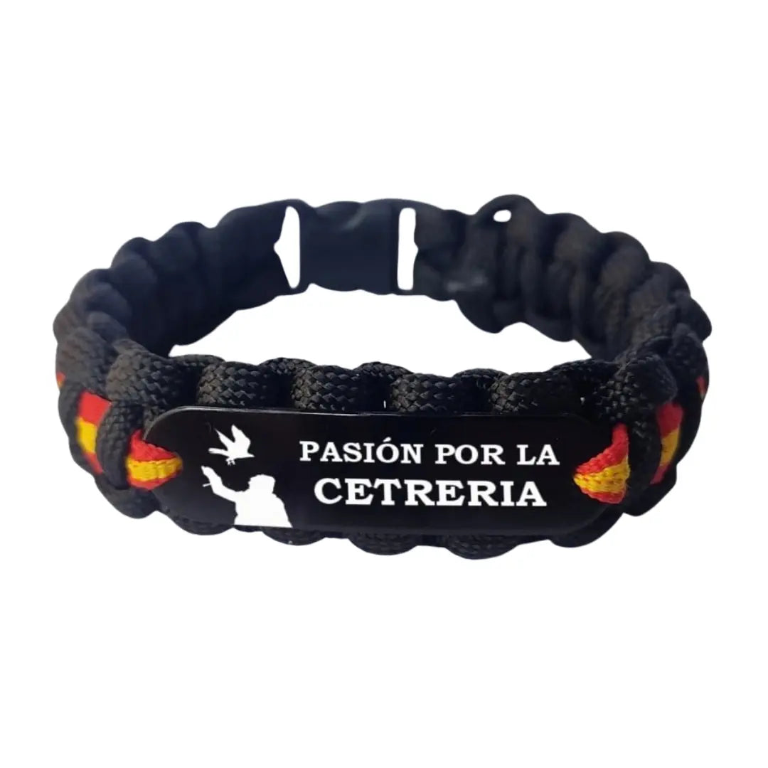 Pulsera paracord Pasión por la Cetrería Bandera España