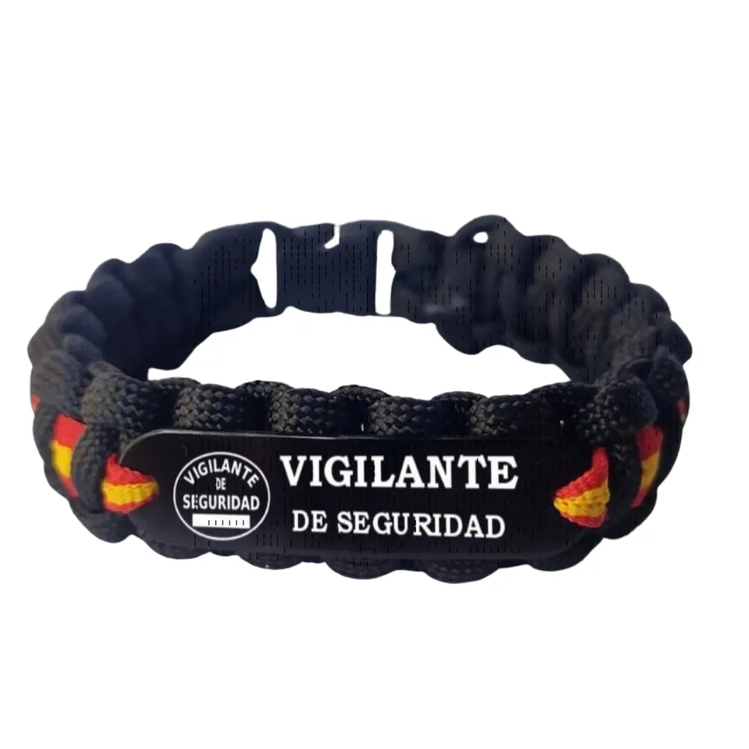 Paracord-Armband mit spanischer Flagge im Tarnmuster