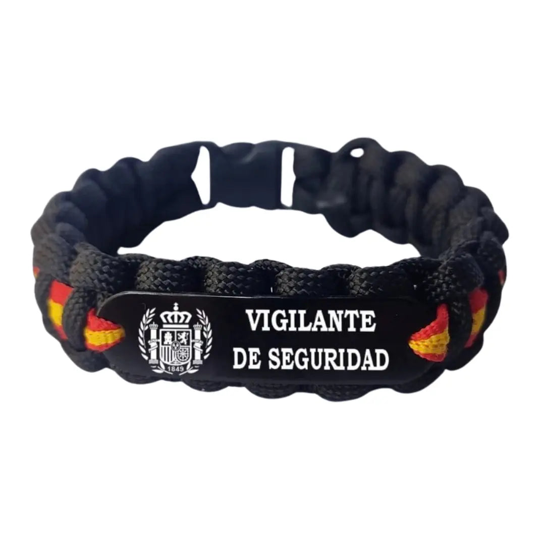 Paracord-Armband mit spanischer Flagge im Tarnmuster