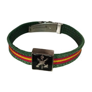 Comprar Pulsera piel Legión Española Bandera España La Flamenca de Borgoña Patricia Muñoz VOX