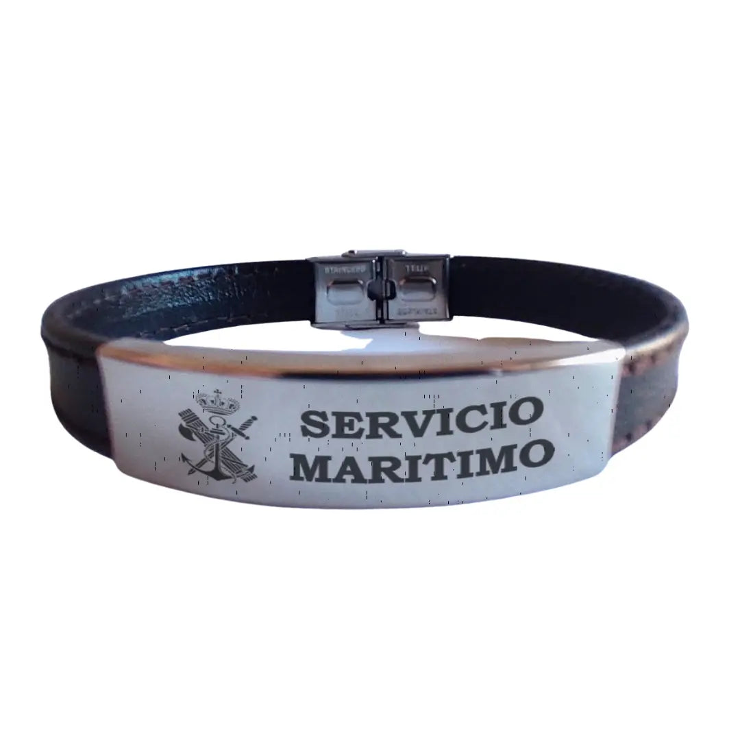 Pulsera piel Servicio Marítimo