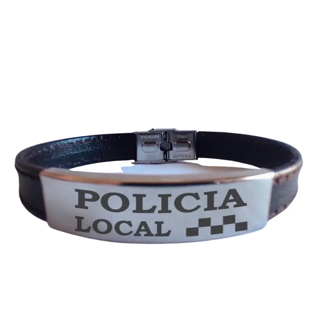 Armband aus kamelfarbenem Wildleder mit spanischem Wappen