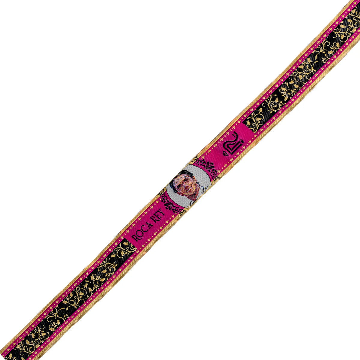 Comprar Pulsera taurina de tela Roca Rey con traje de luces La Flamenca de Borgoña Bandera España
