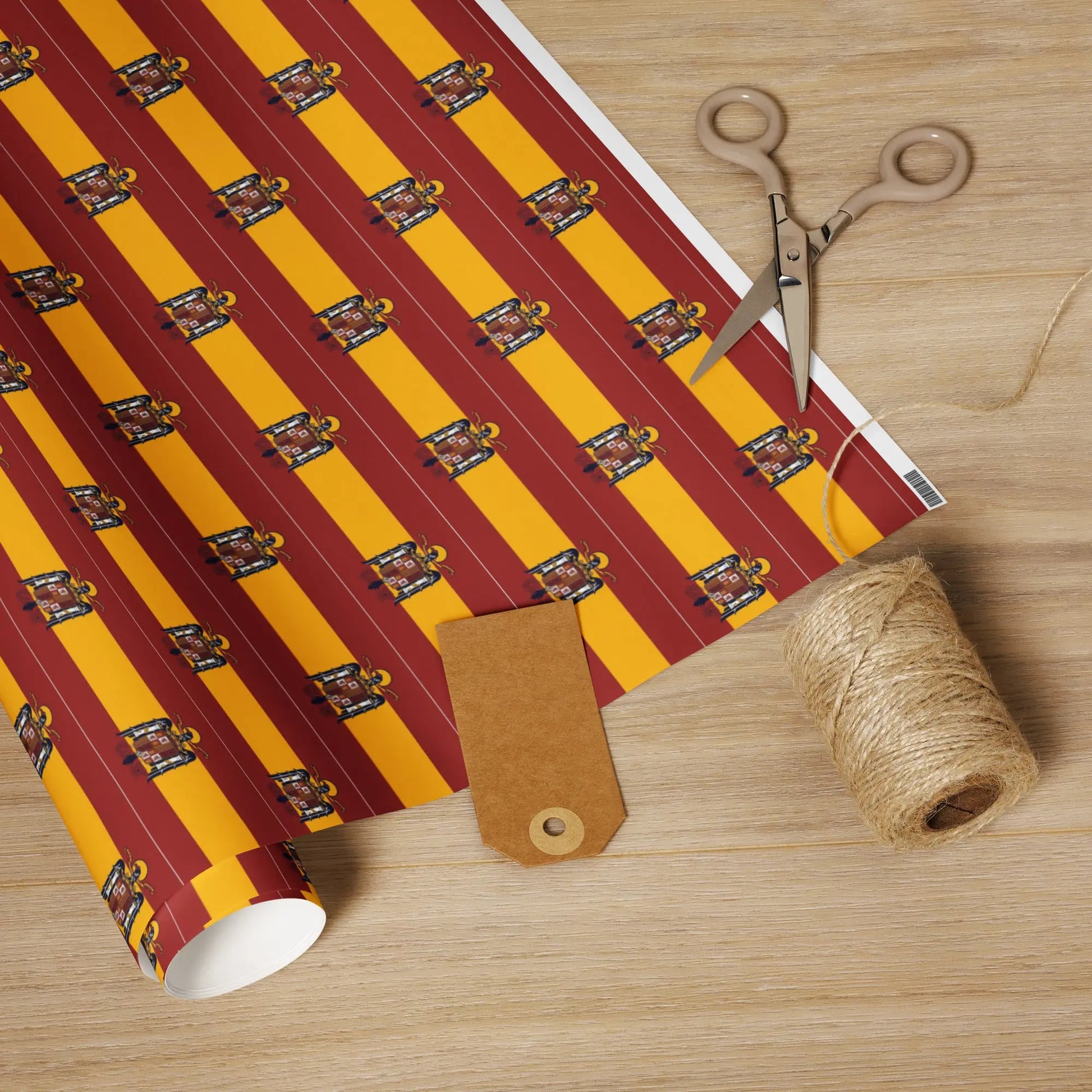 Comprar Rollo de papel de regalo Águila de San Juan La Flamenca de Borgoña Bandera España