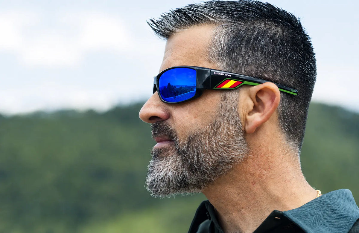 Comprar STINGER Guardia Civil® Lentes Azules POLARIZADAS La Flamenca de Borgoña Bandera España