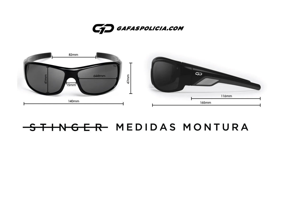 Comprar STINGER Guardia Civil® Lentes Azules POLARIZADAS La Flamenca de Borgoña Bandera España