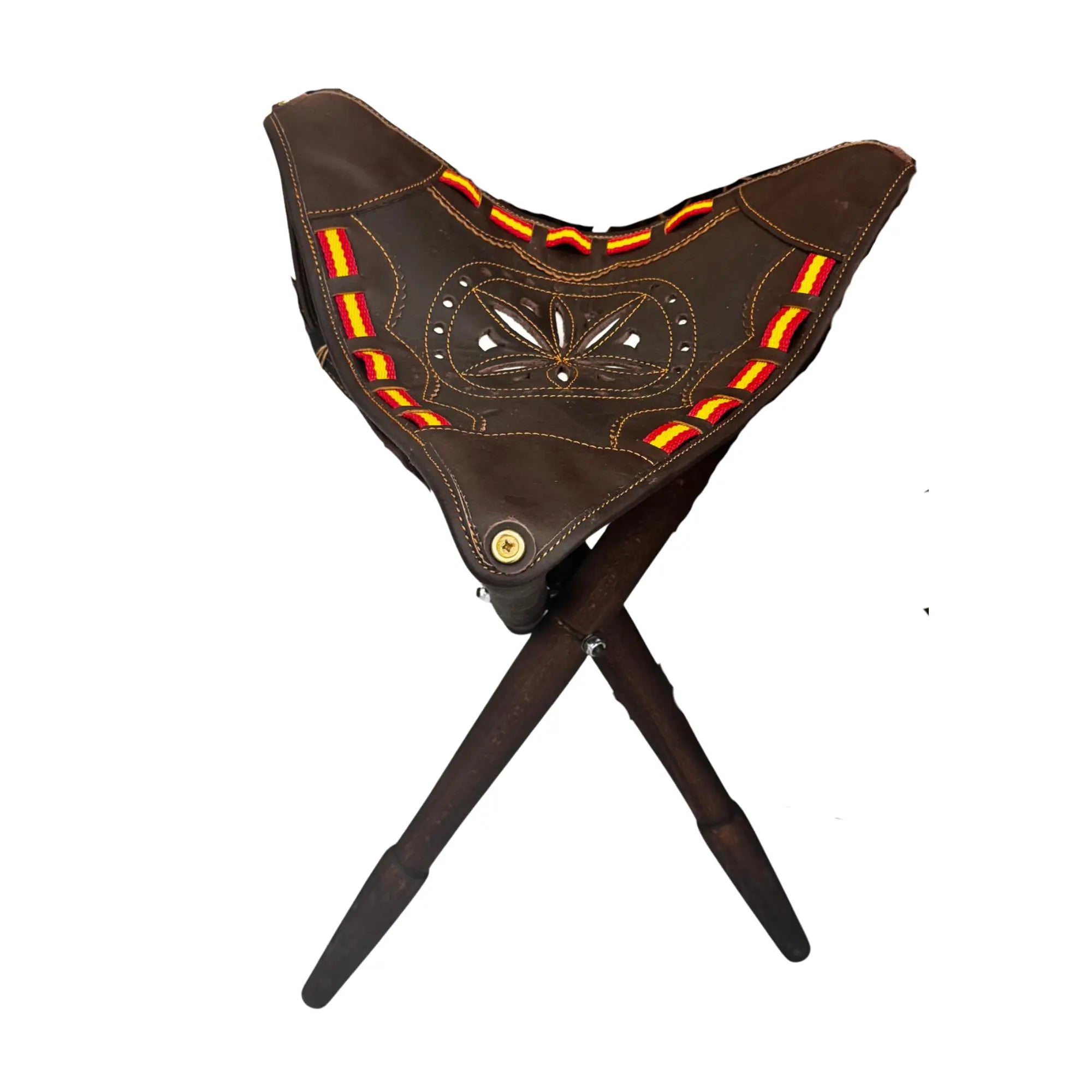 Comprar Silla Taburete cazador montería La Flamenca de Borgoña Bandera España