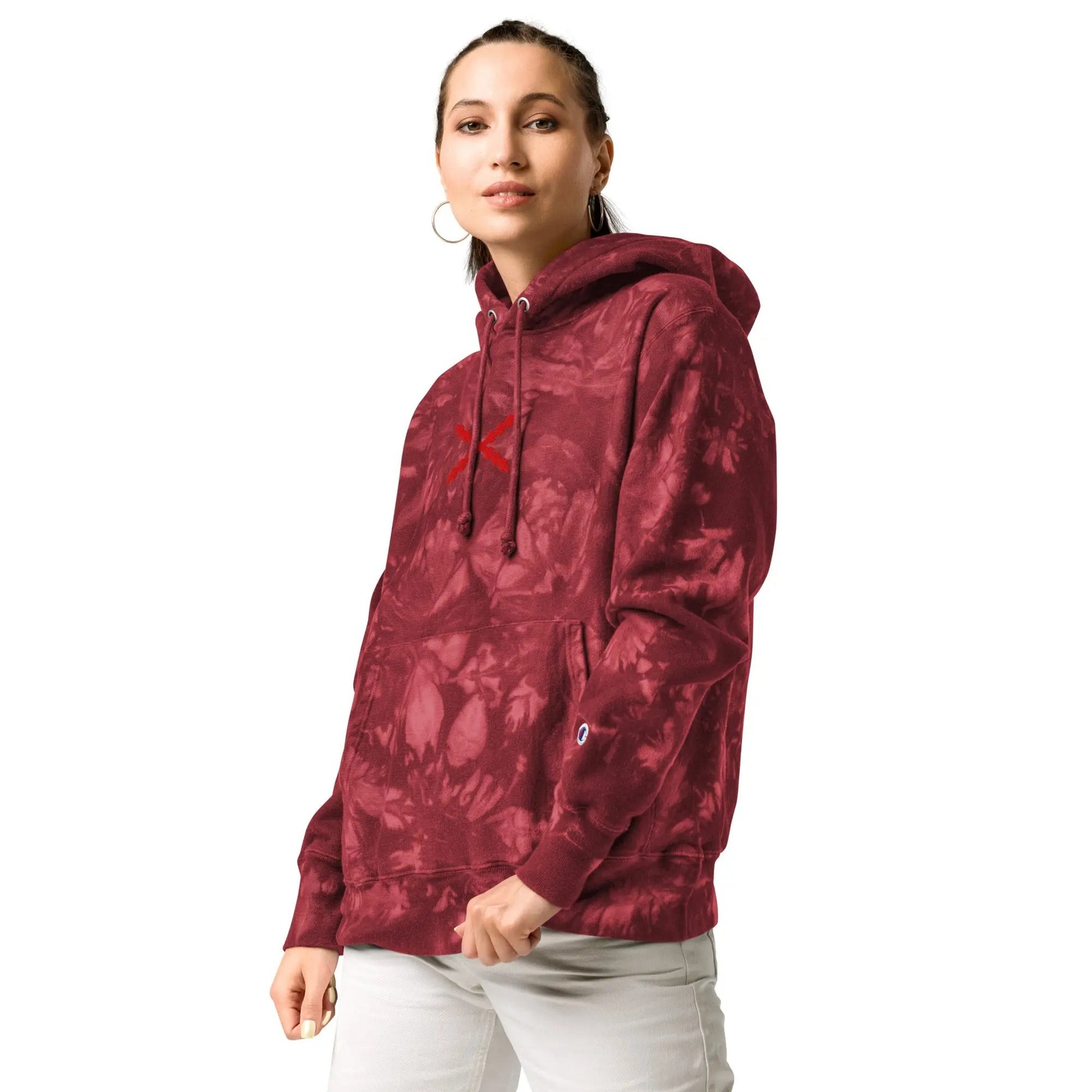 Comprar Sudadera Champion tie-dye unisex Cruz de Borgoña La Flamenca de Borgoña Bandera España