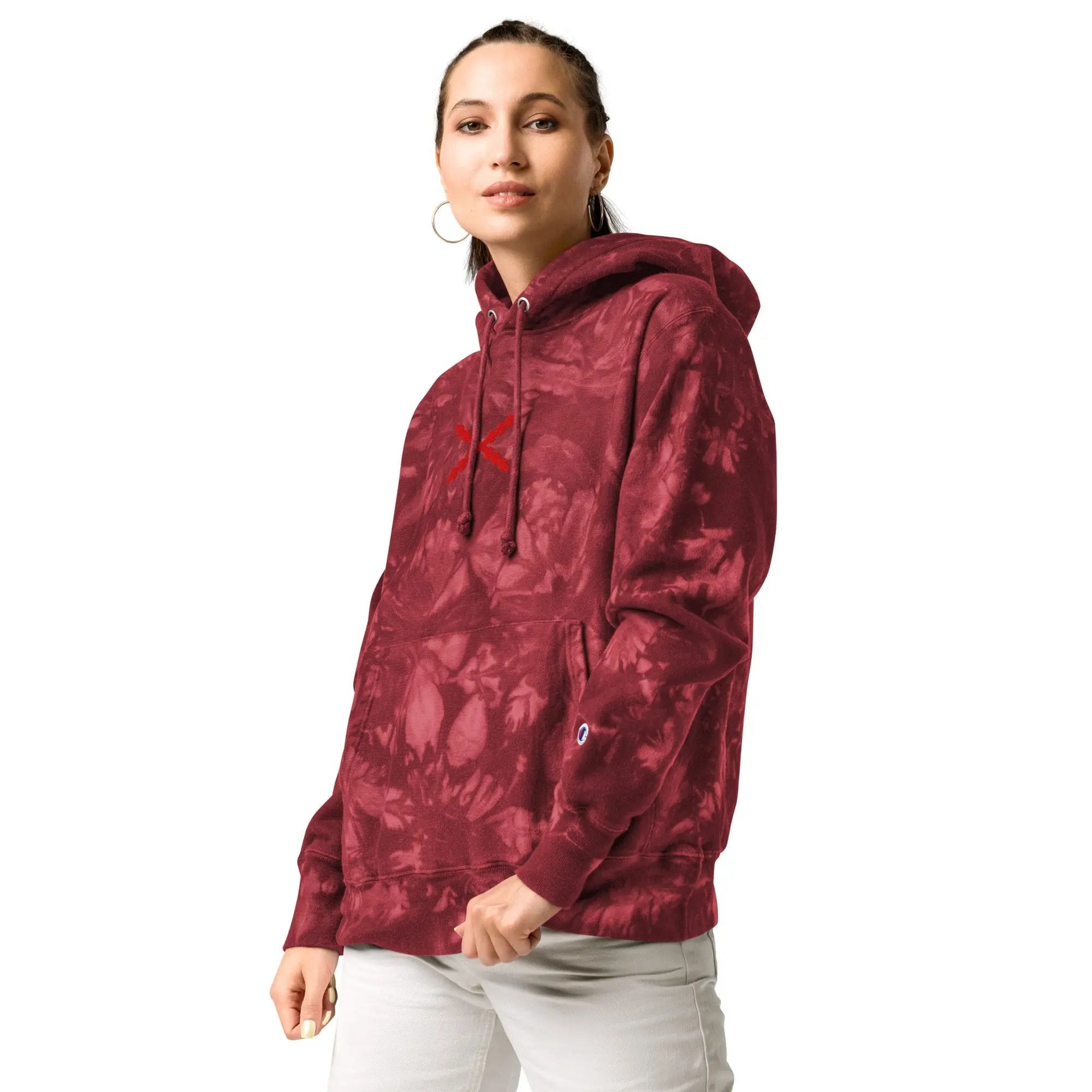 Comprar Sudadera Champion tie-dye unisex Cruz de Borgoña La Flamenca de Borgoña Bandera España