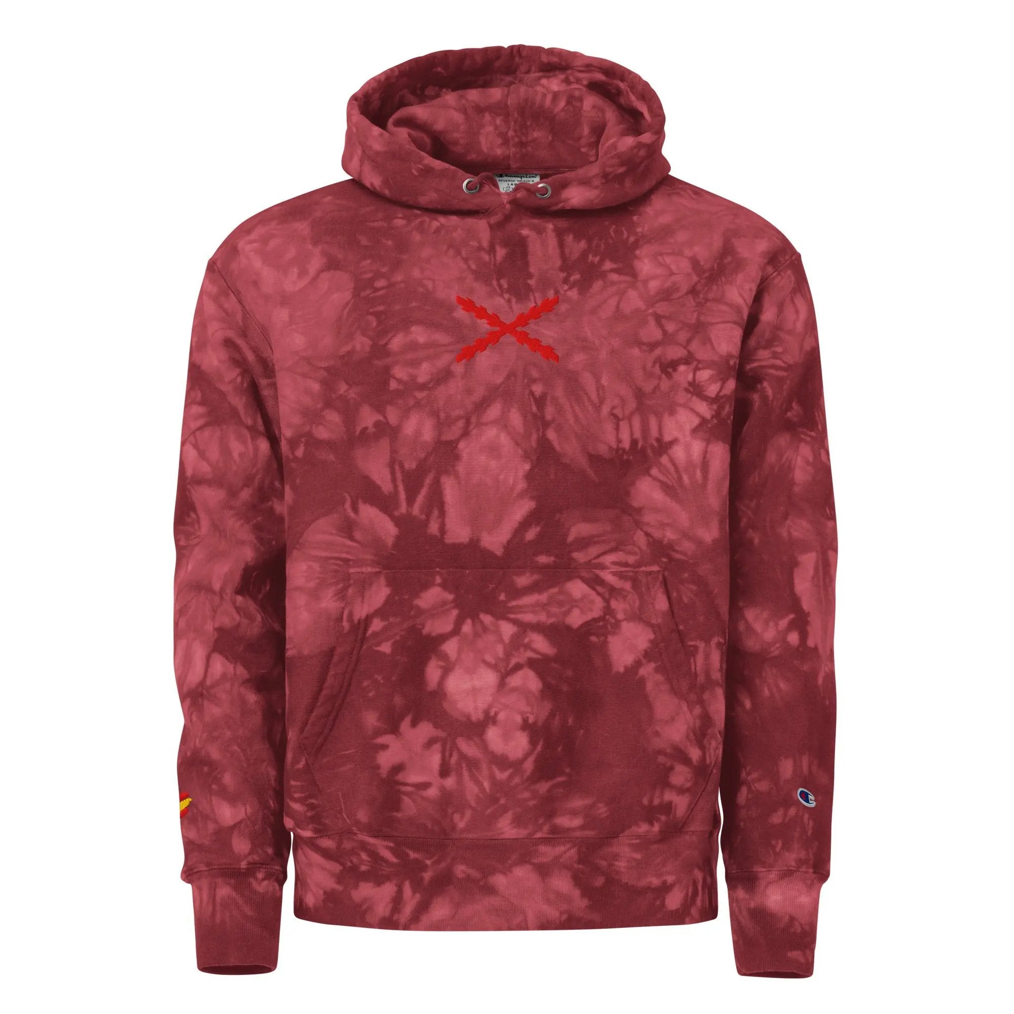 Comprar Sudadera Champion tie-dye unisex Cruz de Borgoña La Flamenca de Borgoña Bandera España