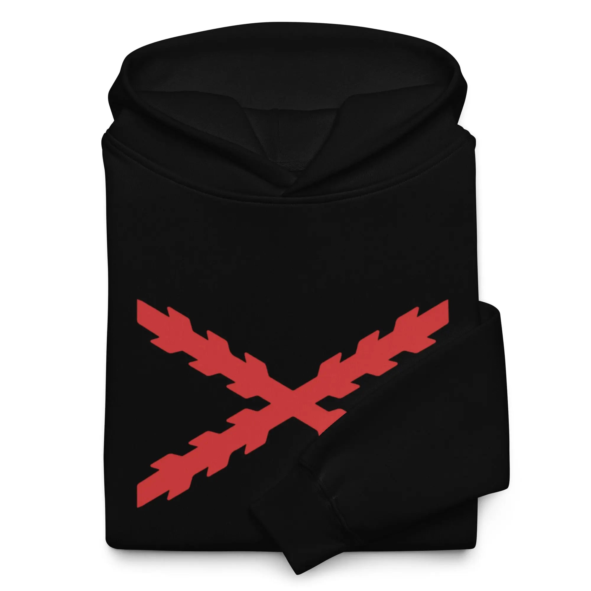 Comprar Sudadera Cruz de Borgoña oversize unisex La Flamenca de Borgoña, Bandera de España, Cruz de Borgoña, Patricia Muñoz, VOX, Santiago Abascal