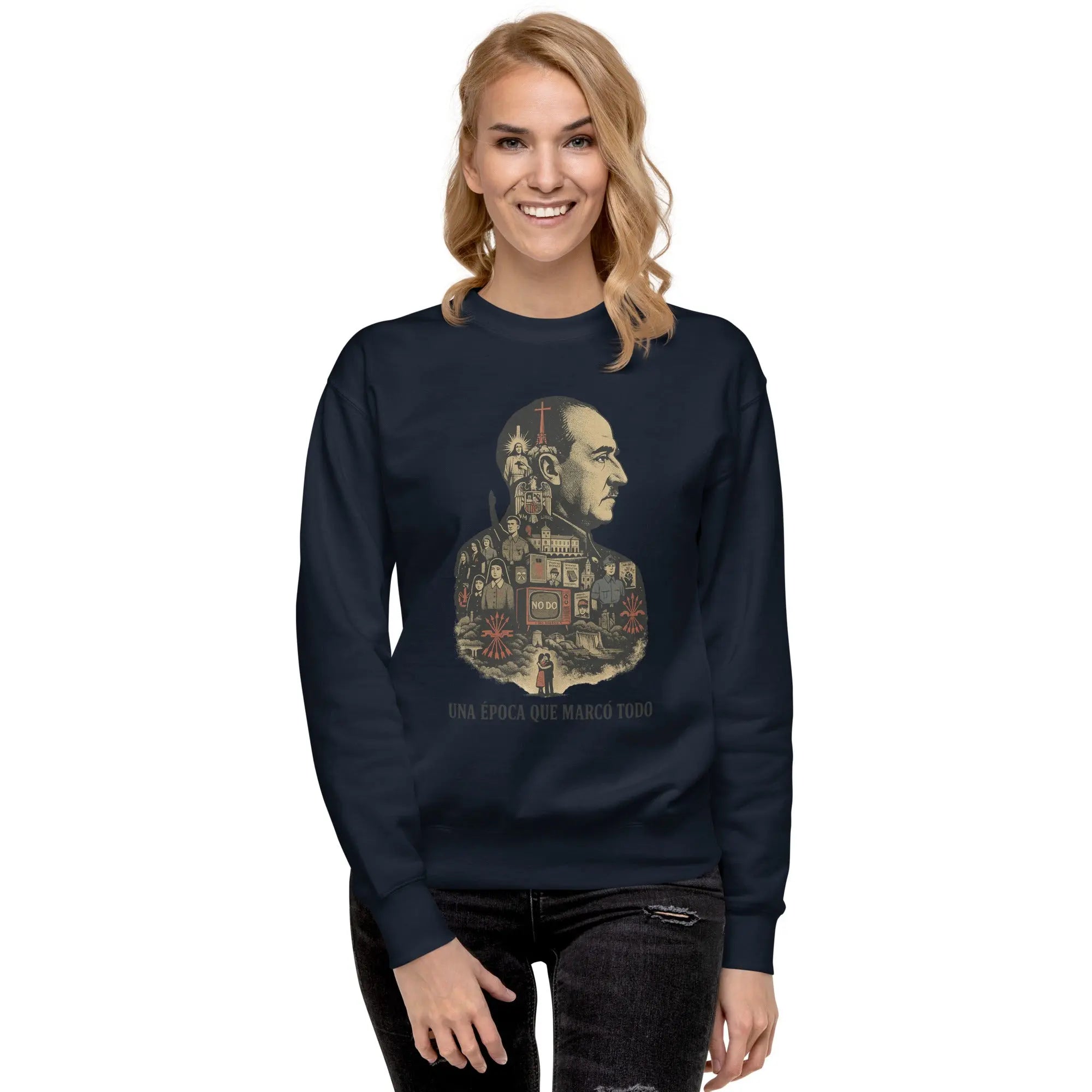 Comprar Sudadera Franco - La época que cambió todo La Flamenca de Borgoña, Bandera de España, Cruz de Borgoña, Patricia Muñoz, VOX