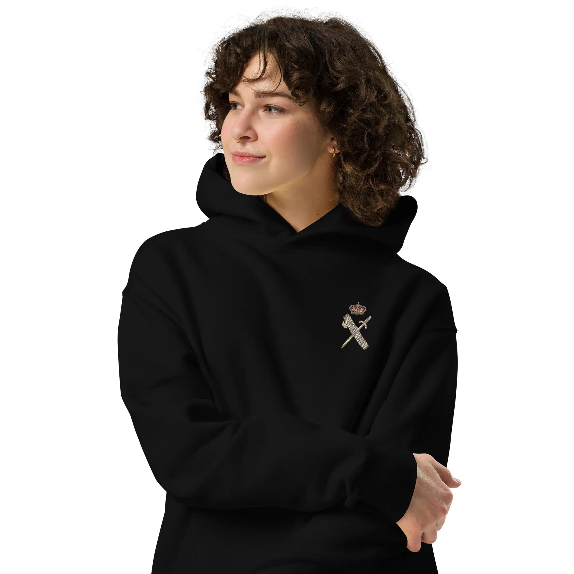 Comprar Sudadera Guardia Civil oversize unisex Bandera España La Flamenca de Borgoña Patricia Muñoz VOX