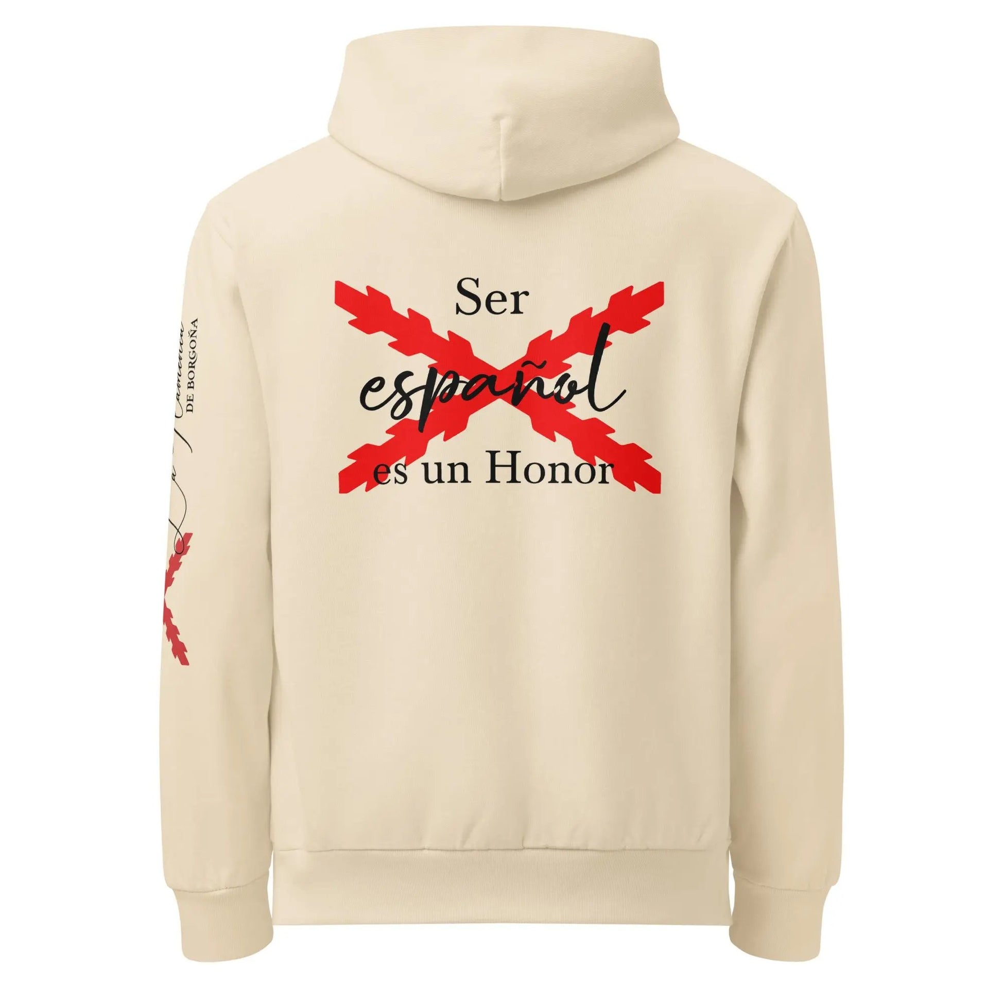 Comprar Sudadera Urban "Ser español es un Honor" La Flamenca de Borgoña Bandera España