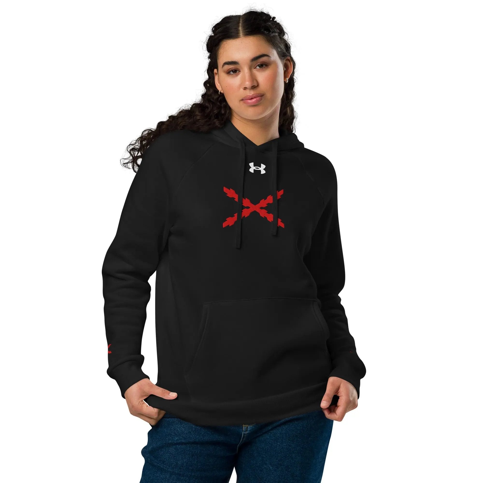 Comprar Sudadera con capucha Under Armour® Cruz de Borgoña La Flamenca de Borgoña Bandera España