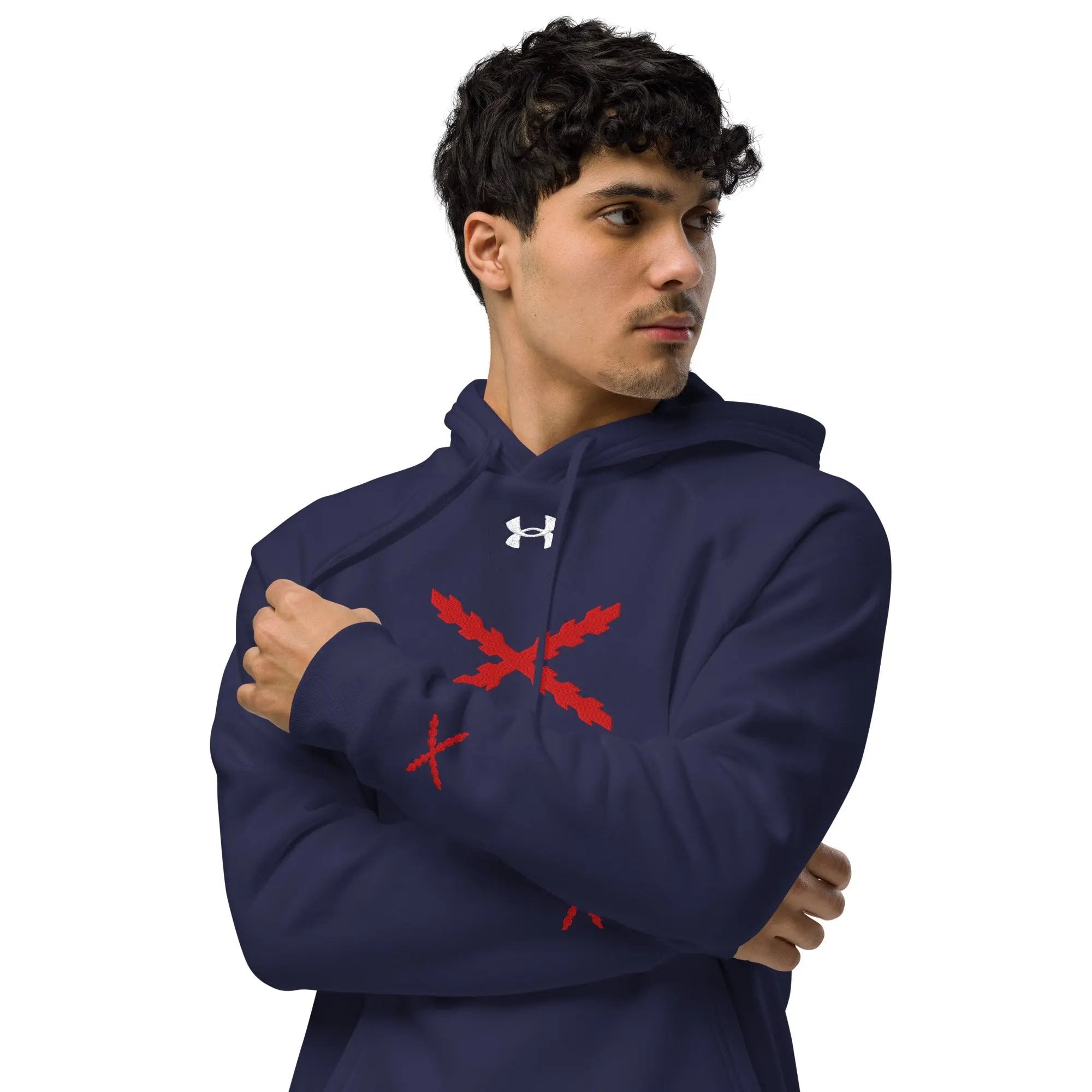 Comprar Sudadera con capucha Under Armour® Cruz de Borgoña La Flamenca de Borgoña Bandera España