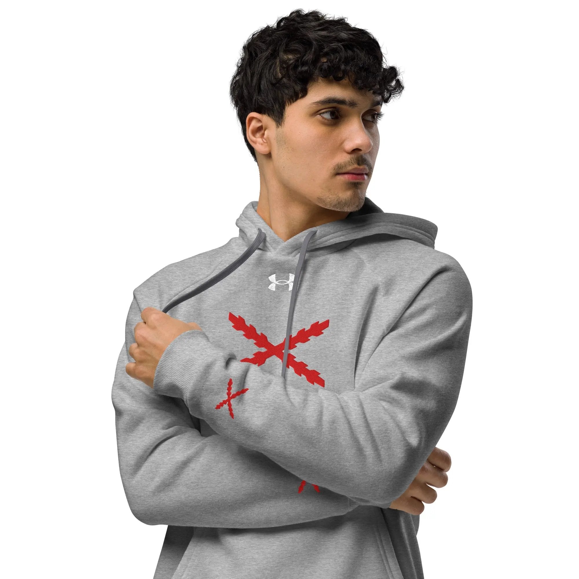 Comprar Sudadera con capucha Under Armour® Cruz de Borgoña La Flamenca de Borgoña Bandera España