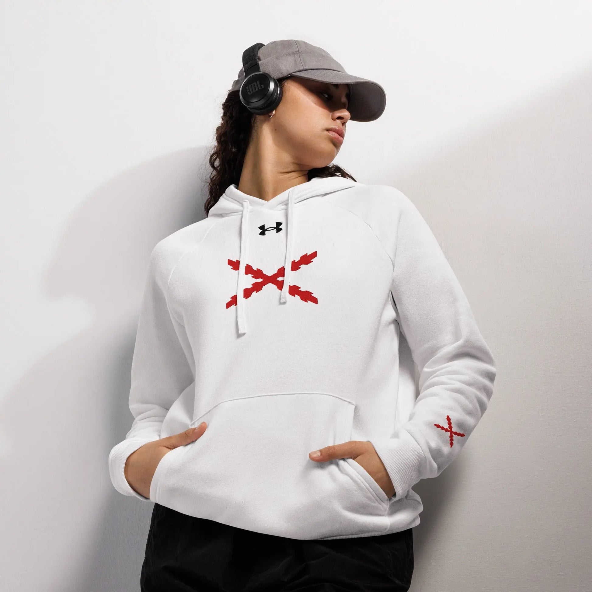Comprar Sudadera con capucha Under Armour® Cruz de Borgoña La Flamenca de Borgoña Bandera España