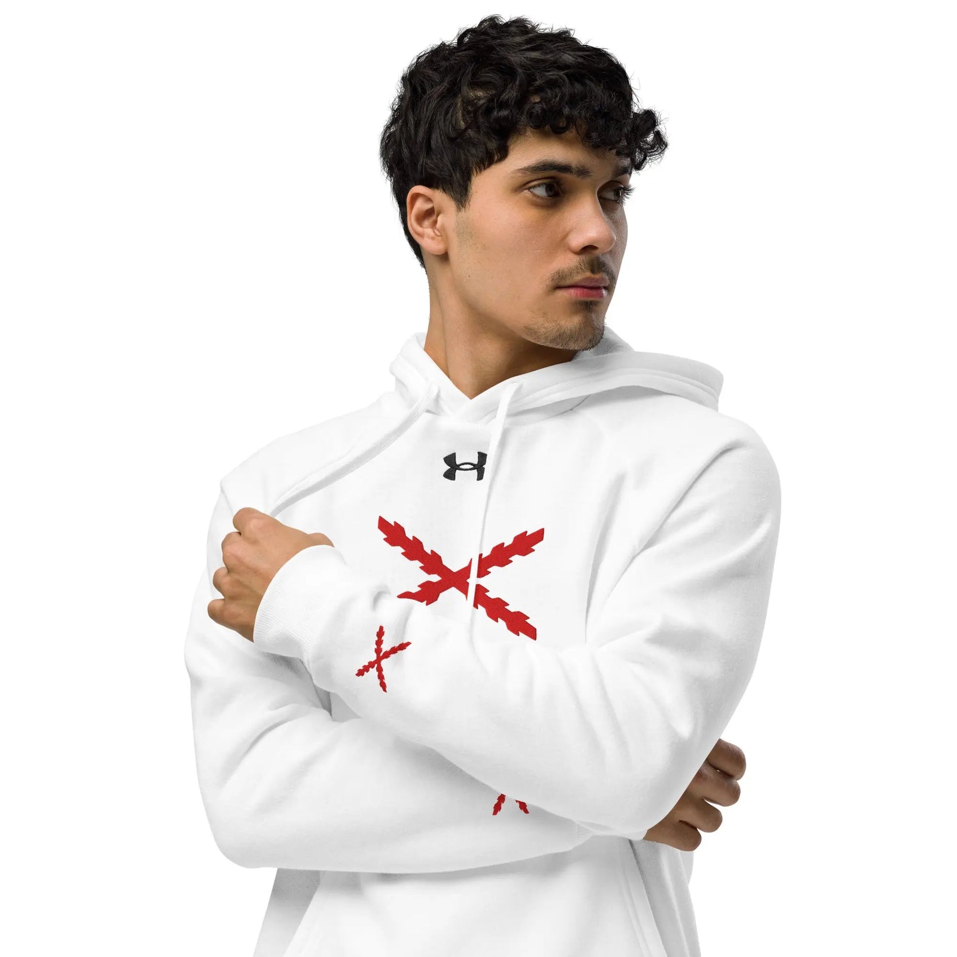 Comprar Sudadera con capucha Under Armour® Cruz de Borgoña La Flamenca de Borgoña Bandera España