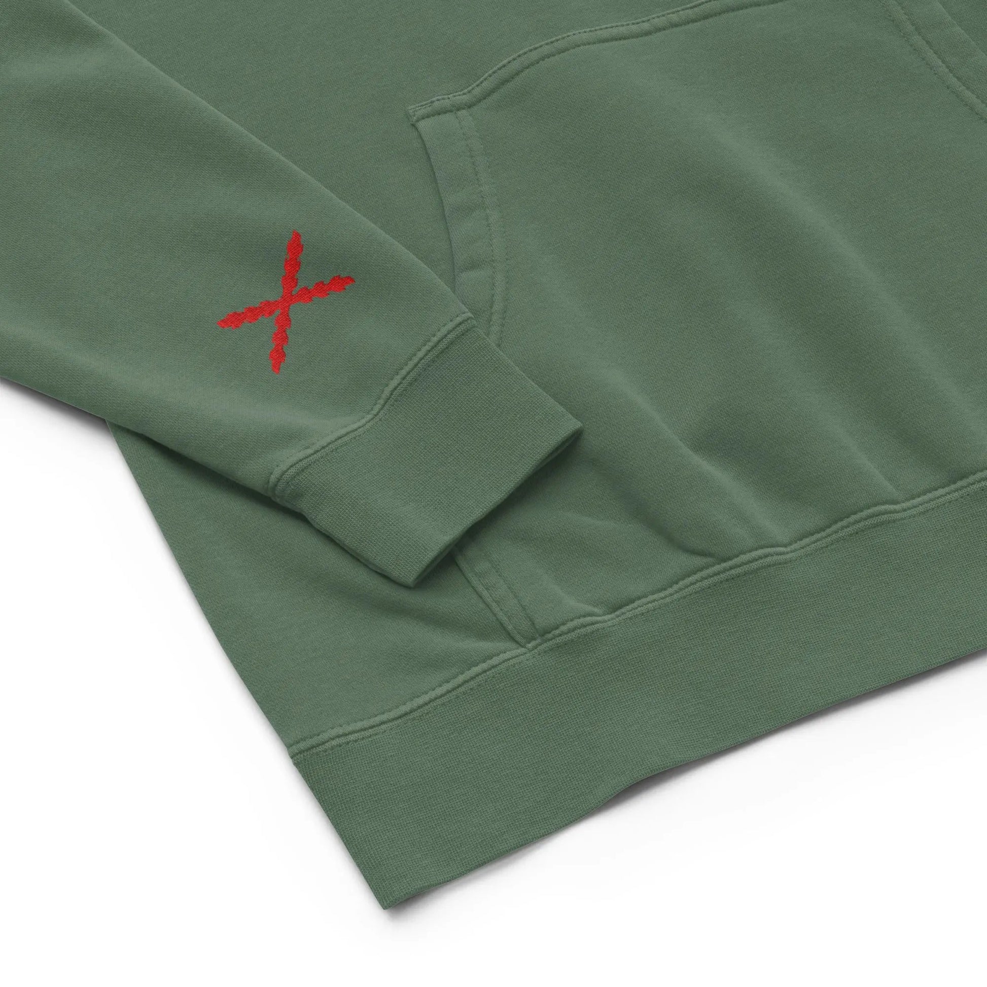 Comprar Sudadera con capucha teñida unisex Cruz de Borgoña La Flamenca de Borgoña Bandera España