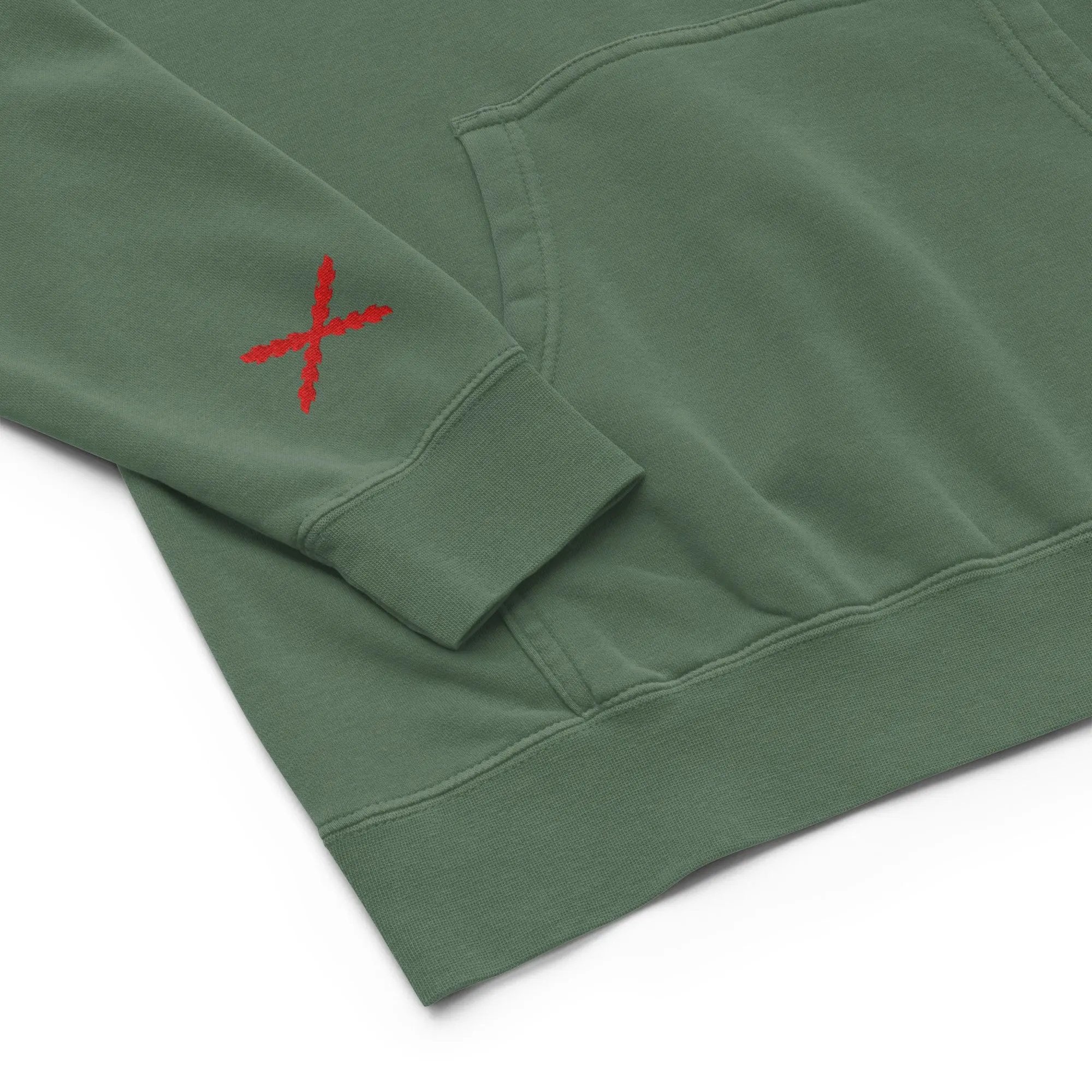 Comprar Sudadera con capucha teñida unisex Cruz de Borgoña La Flamenca de Borgoña Bandera España