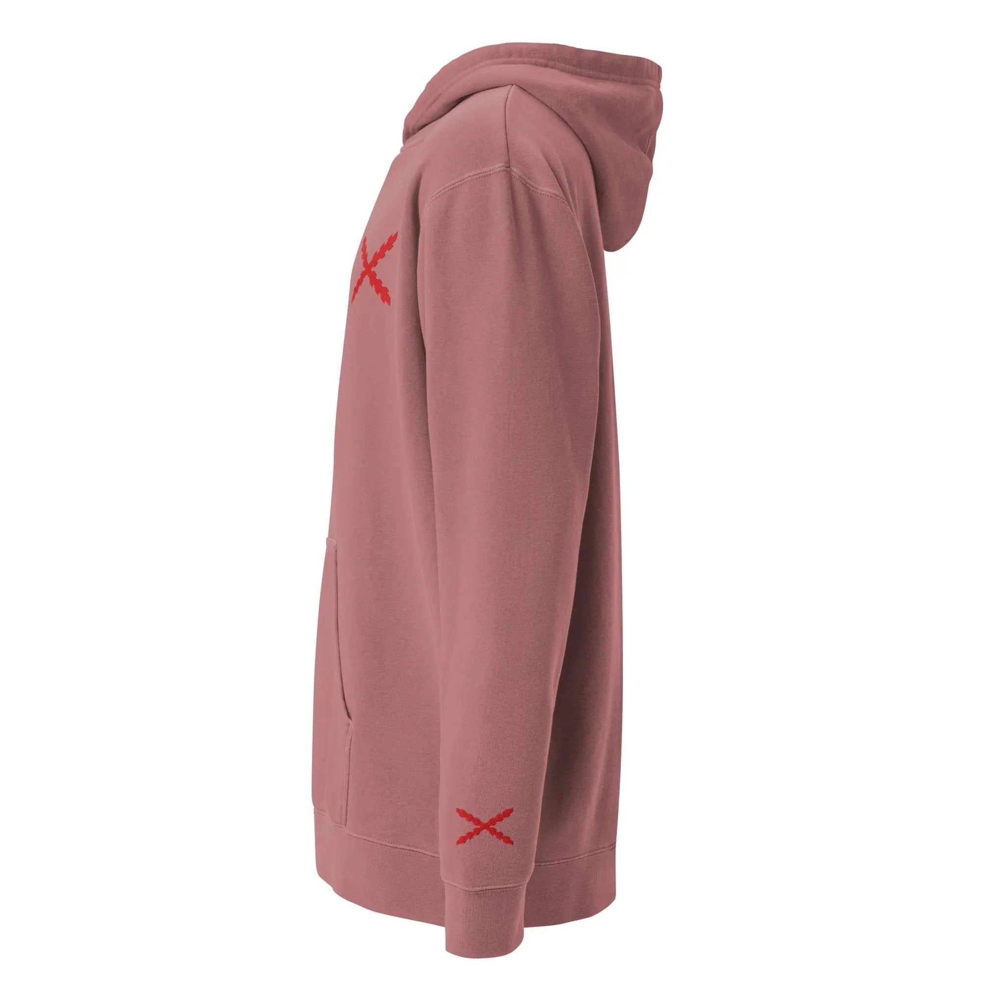 Comprar Sudadera con capucha teñida unisex Cruz de Borgoña La Flamenca de Borgoña Bandera España