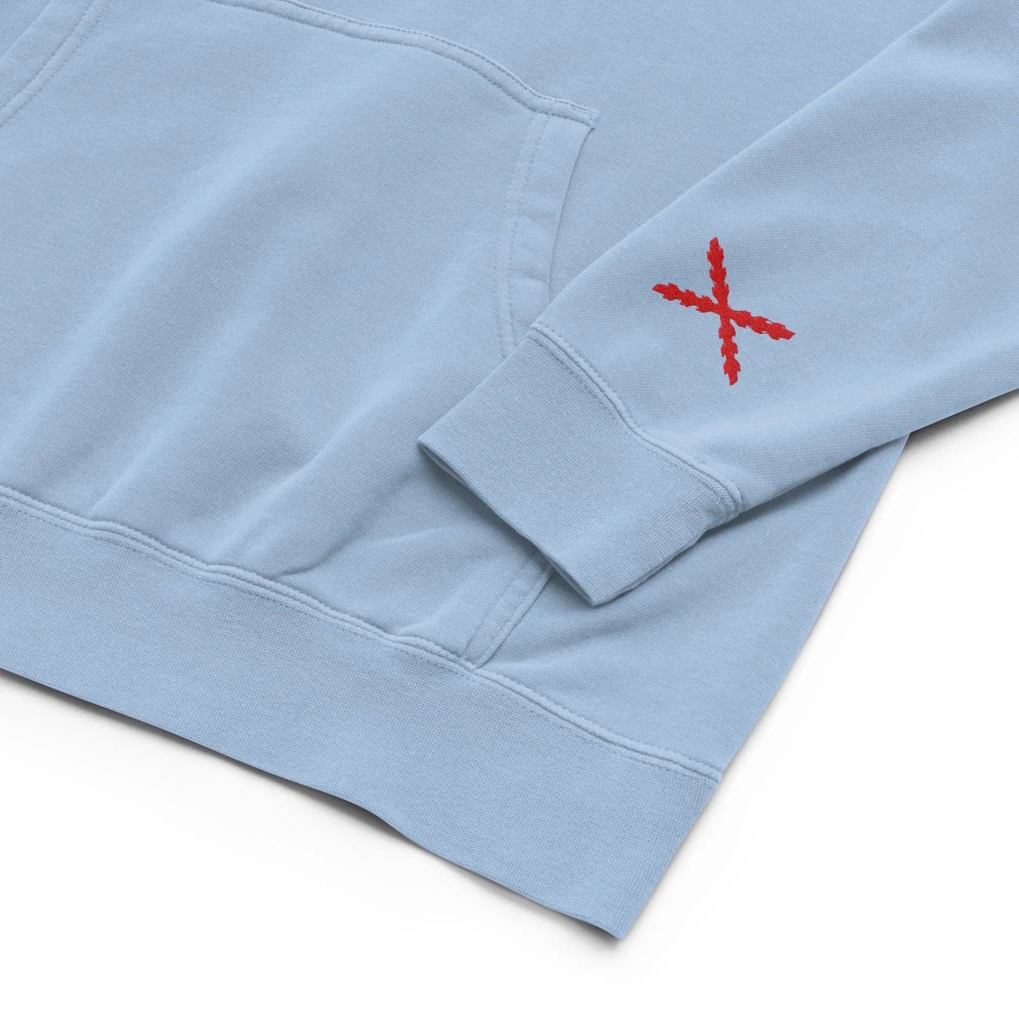 Comprar Sudadera con capucha teñida unisex Cruz de Borgoña La Flamenca de Borgoña Bandera España