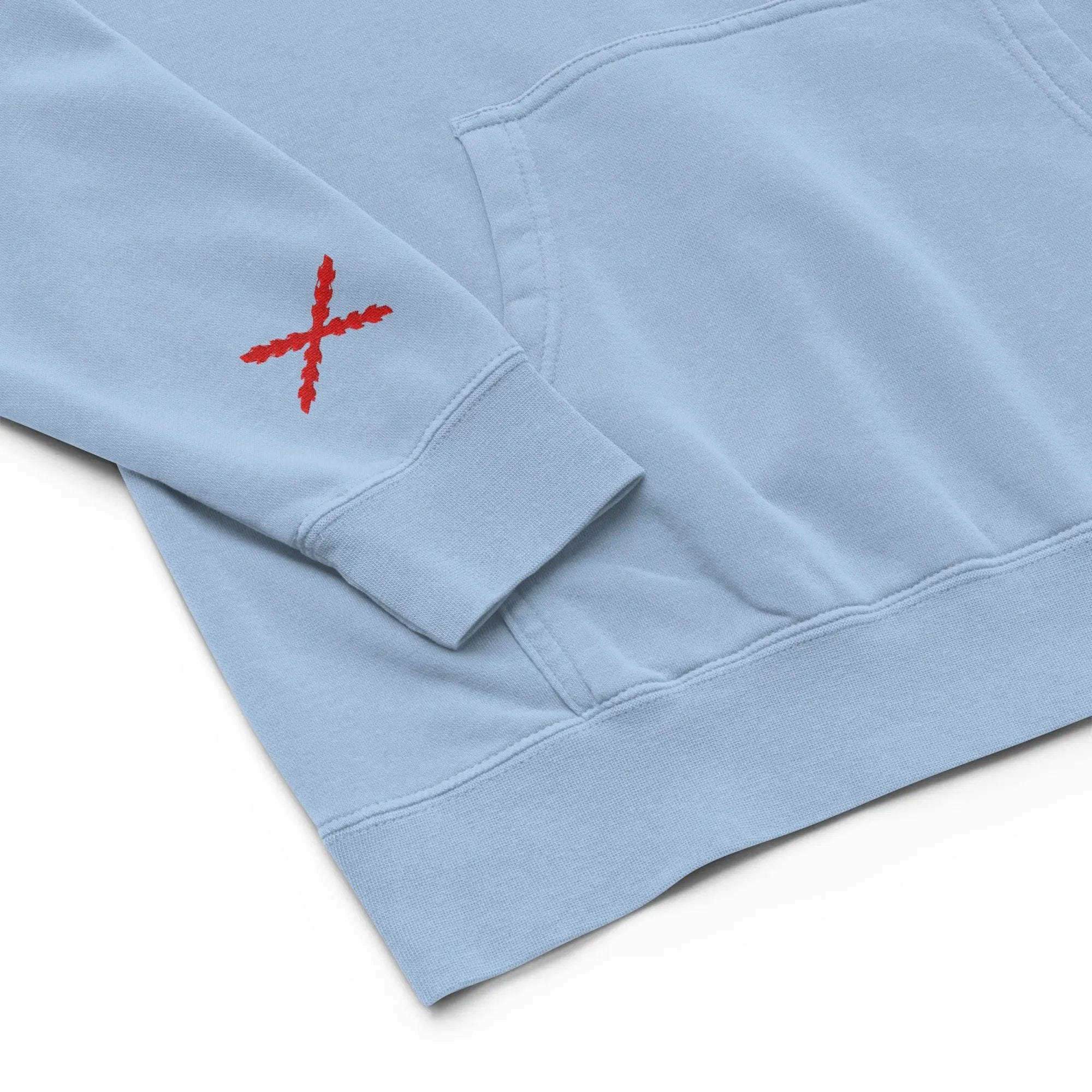 Comprar Sudadera con capucha teñida unisex Cruz de Borgoña La Flamenca de Borgoña Bandera España