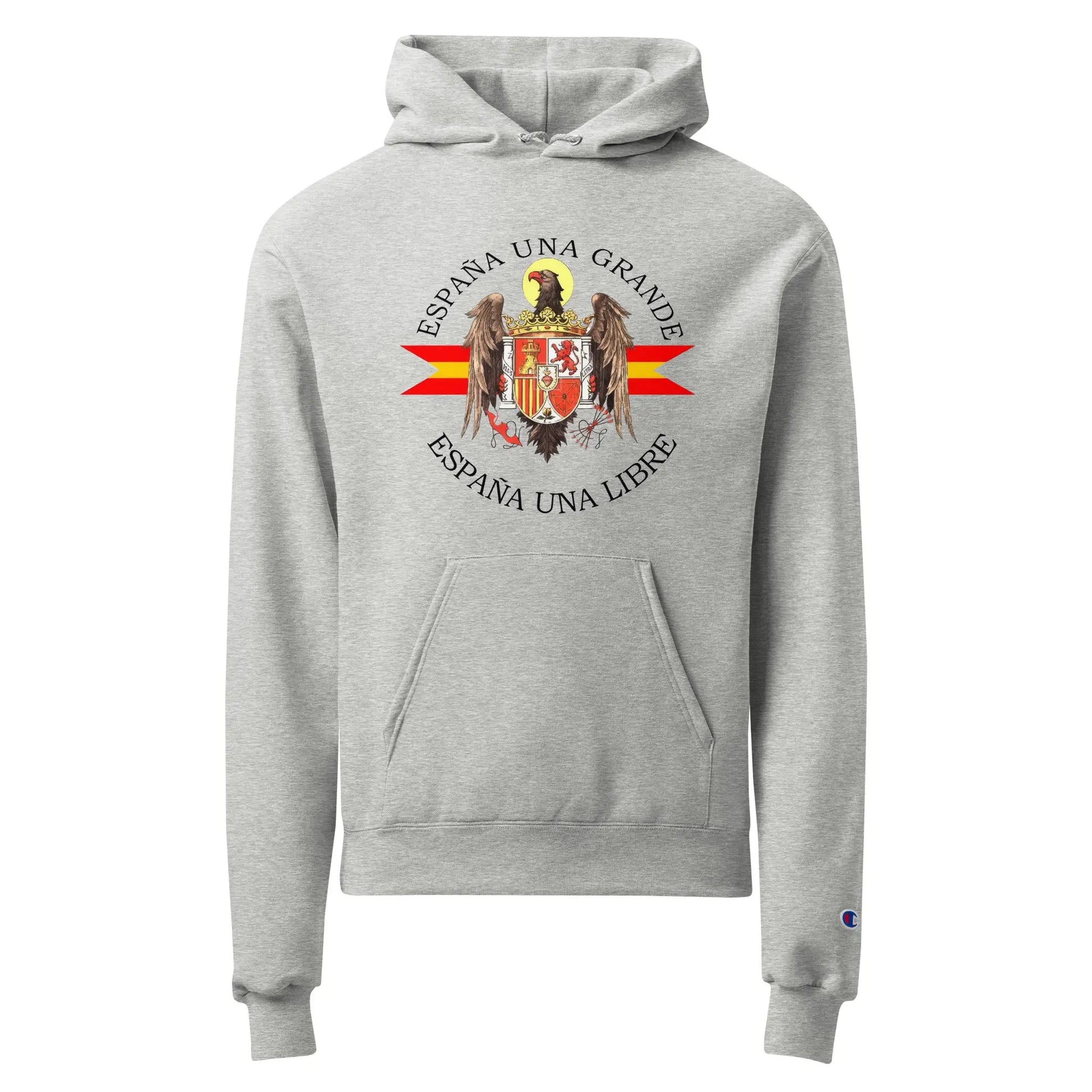 Comprar Sudadera con capucha unisex Champion - Águila de San Juan Bandera España La Flamenca de Borgoña Patricia Muñoz VOX
