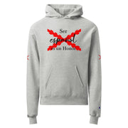 Comprar Sudadera con capucha unisex Champion "Ser español es un Honor" La Flamenca de Borgoña Bandera España