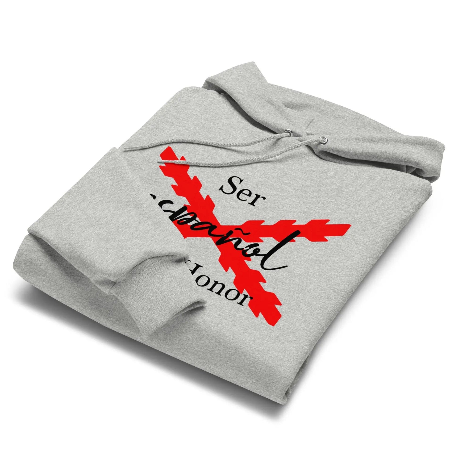 Comprar Sudadera con capucha unisex Champion "Ser español es un Honor" La Flamenca de Borgoña Bandera España