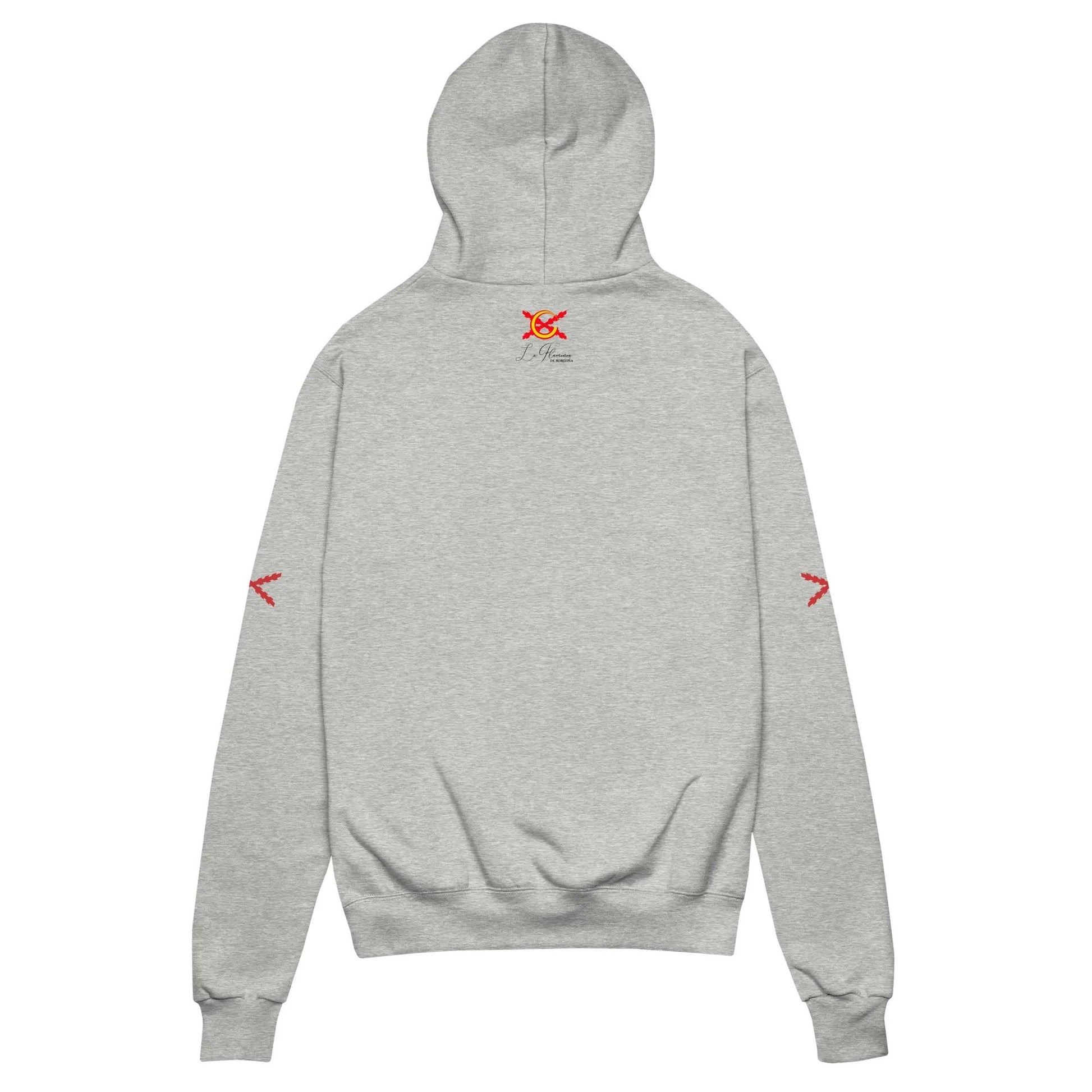 Comprar Sudadera con capucha unisex Champion "Ser español es un Honor" La Flamenca de Borgoña Bandera España