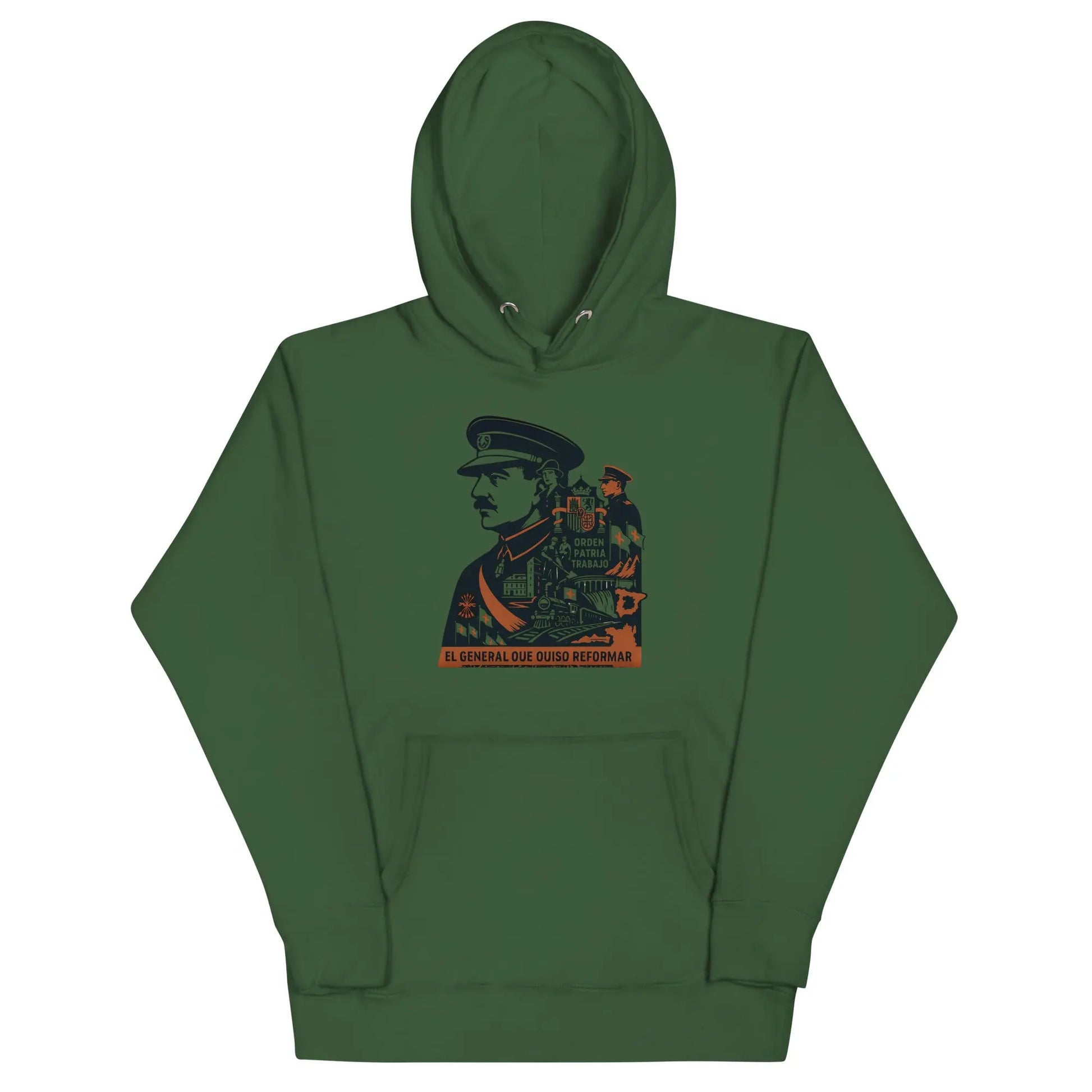 Comprar Sudadera con capucha unisex La Flamenca de Borgoña, Bandera de España, Cruz de Borgoña, Patricia Muñoz, VOX