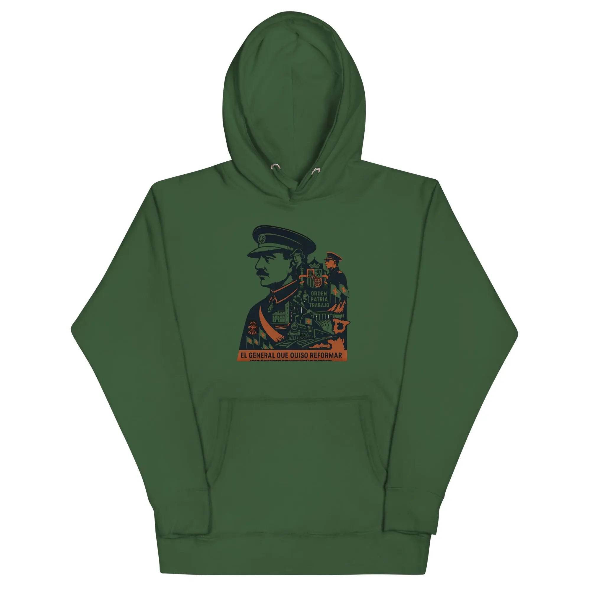 Comprar Sudadera con capucha unisex La Flamenca de Borgoña, Bandera de España, Cruz de Borgoña, Patricia Muñoz, VOX