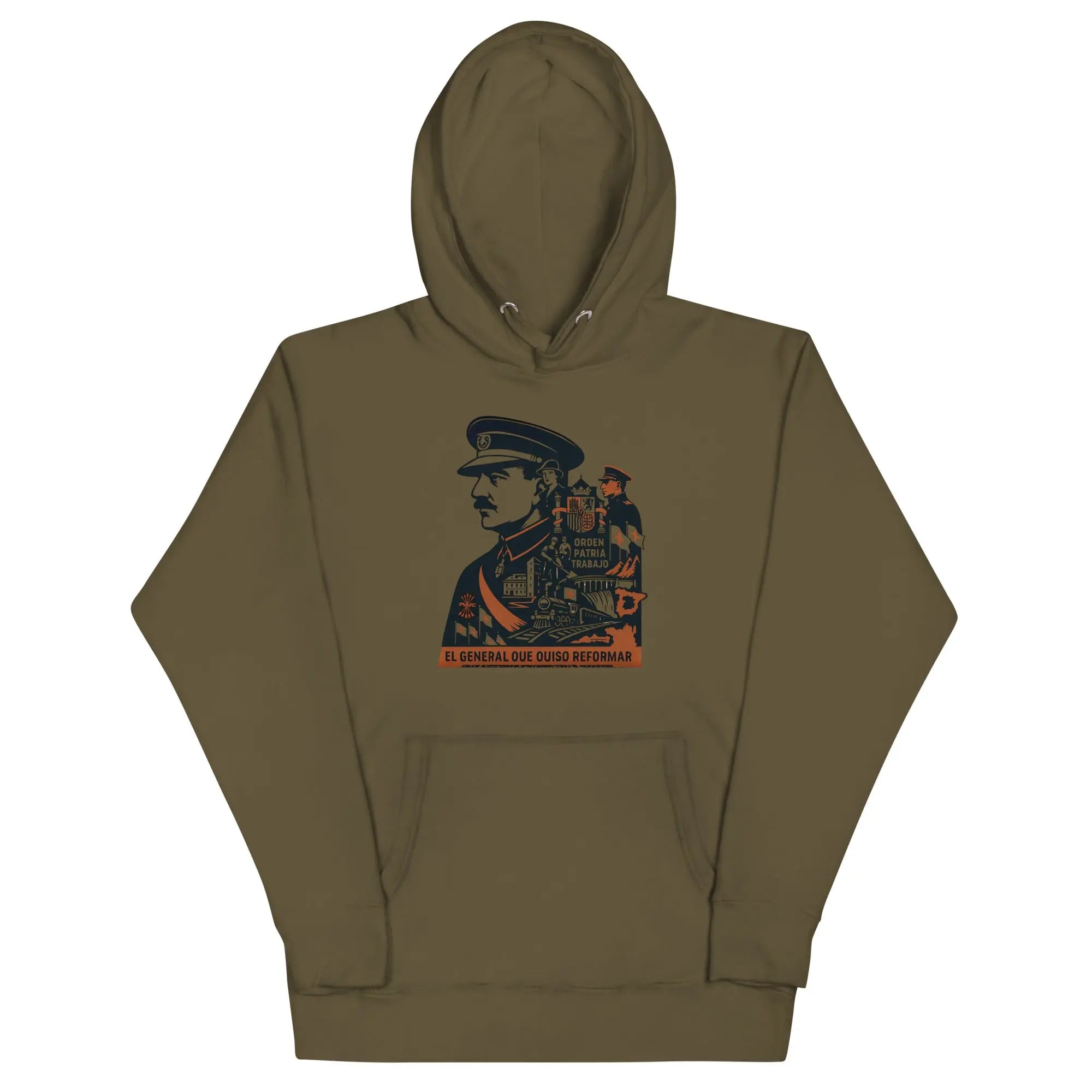 Comprar Sudadera con capucha unisex La Flamenca de Borgoña, Bandera de España, Cruz de Borgoña, Patricia Muñoz, VOX