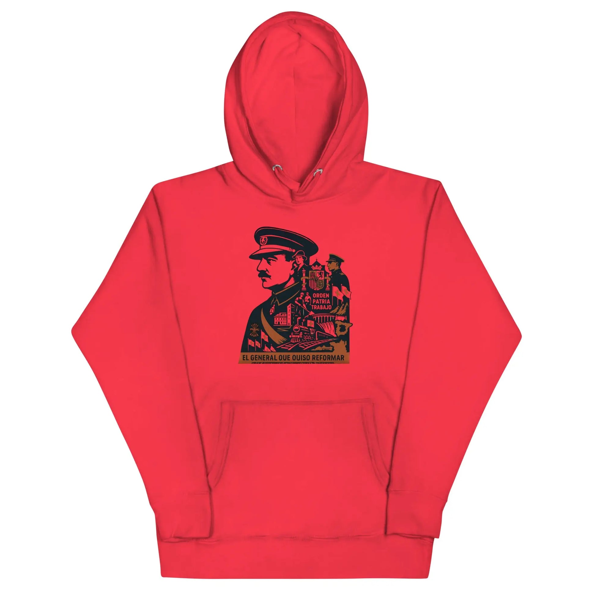Comprar Sudadera con capucha unisex La Flamenca de Borgoña, Bandera de España, Cruz de Borgoña, Patricia Muñoz, VOX