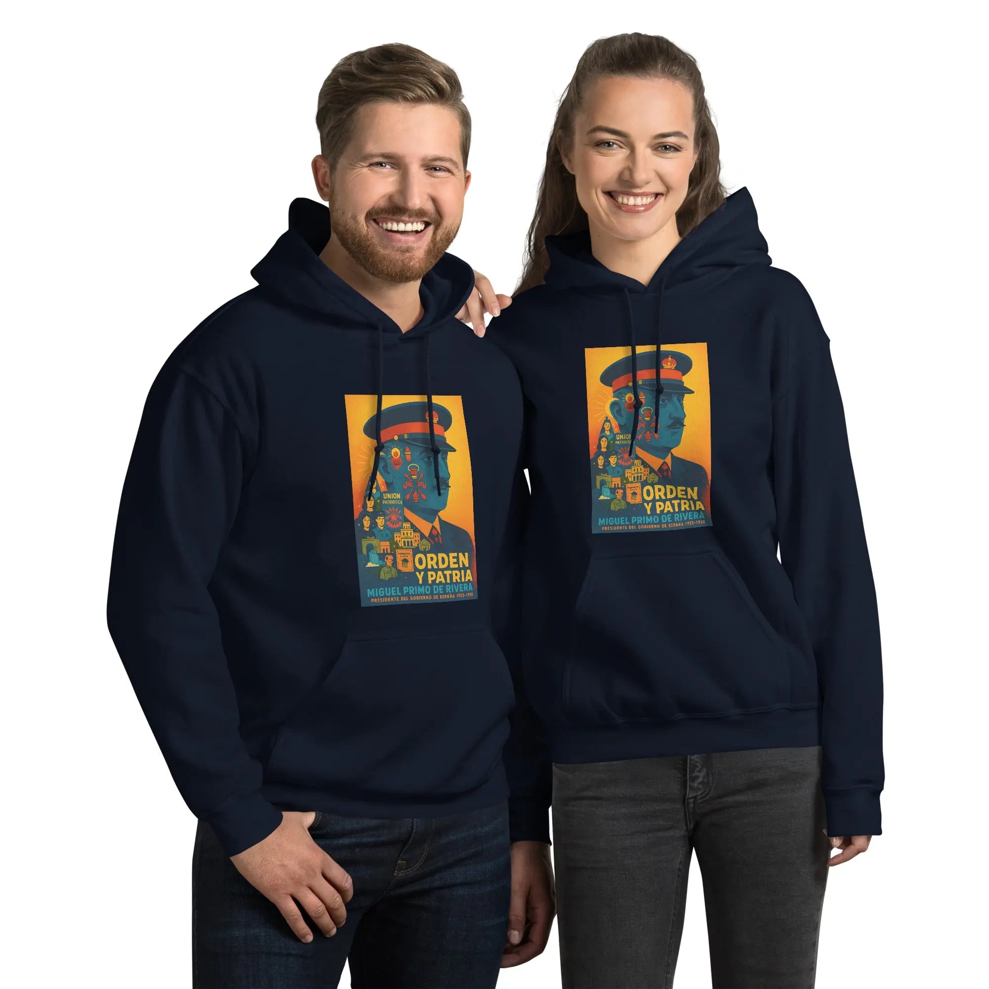 Comprar Sudadera con capucha unisex La Flamenca de Borgoña, Bandera de España, Cruz de Borgoña, Patricia Muñoz, VOX