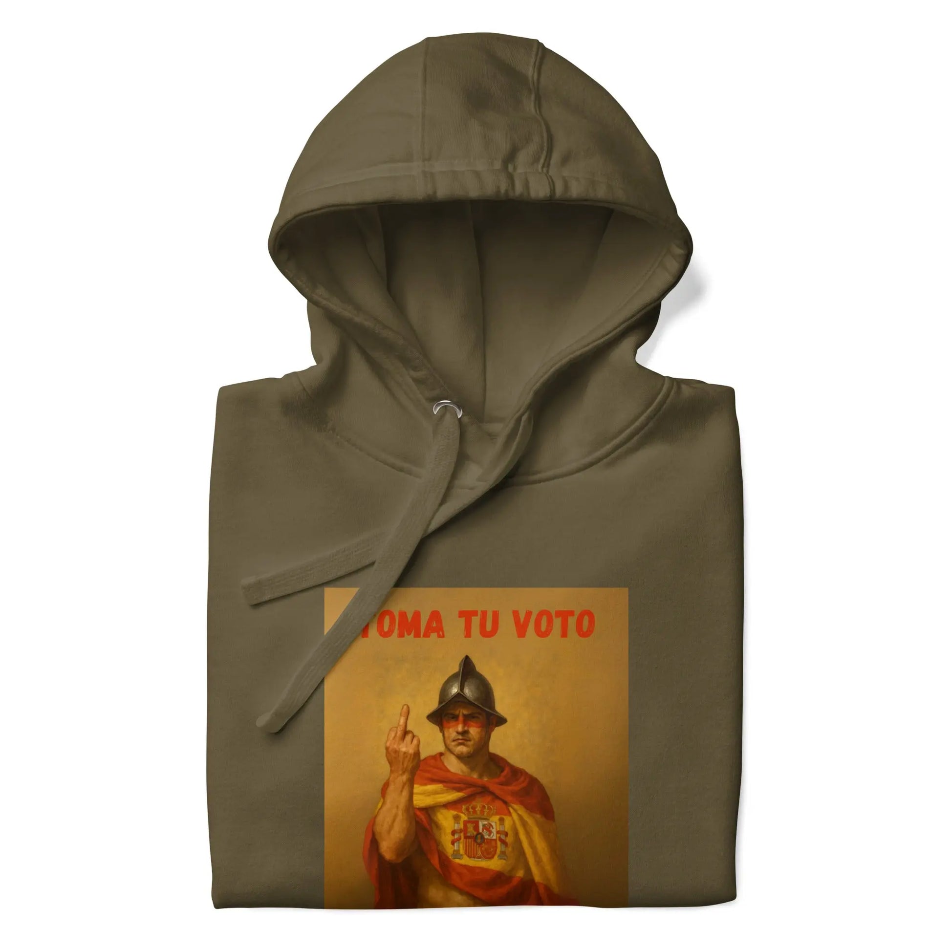 Comprar Sudadera "Toma tu voto, Pedro Sánchez" Bandera España La Flamenca de Borgoña Patricia Muñoz VOX