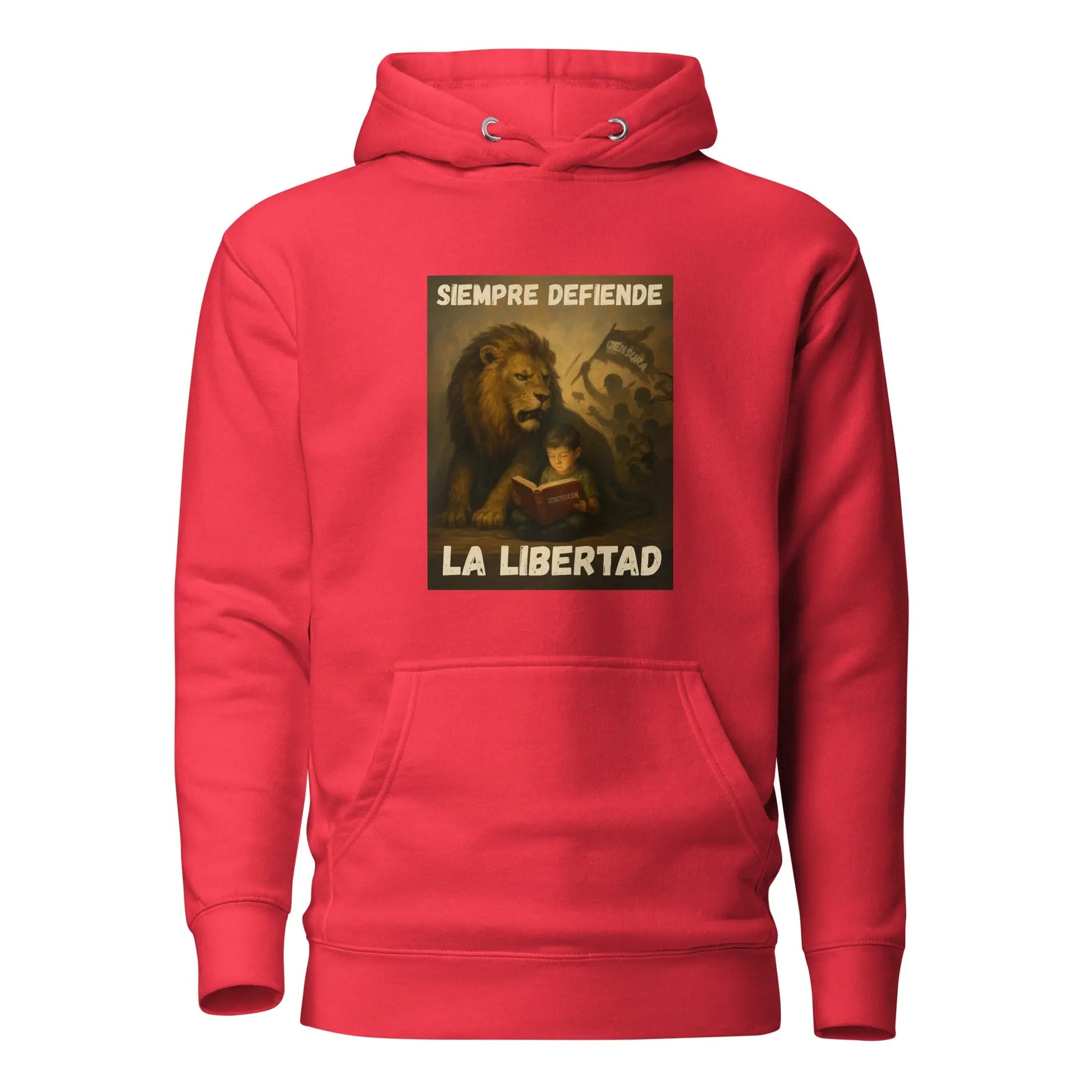 Comprar Sudadera con capucha unisex La Flamenca de Borgoña, Bandera de España, Cruz de Borgoña, Patricia Muñoz, VOX