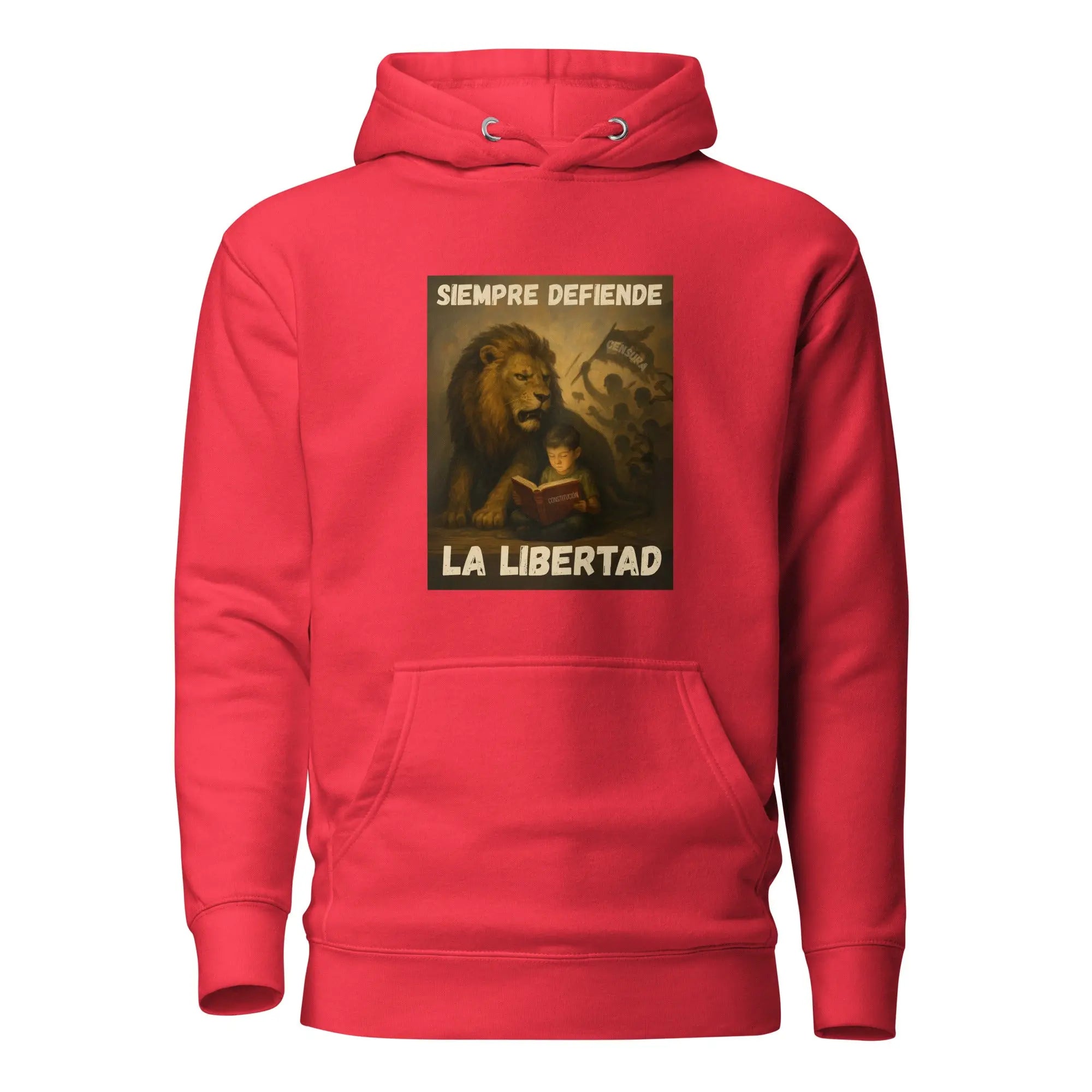 Comprar Sudadera con capucha unisex La Flamenca de Borgoña, Bandera de España, Cruz de Borgoña, Patricia Muñoz, VOX